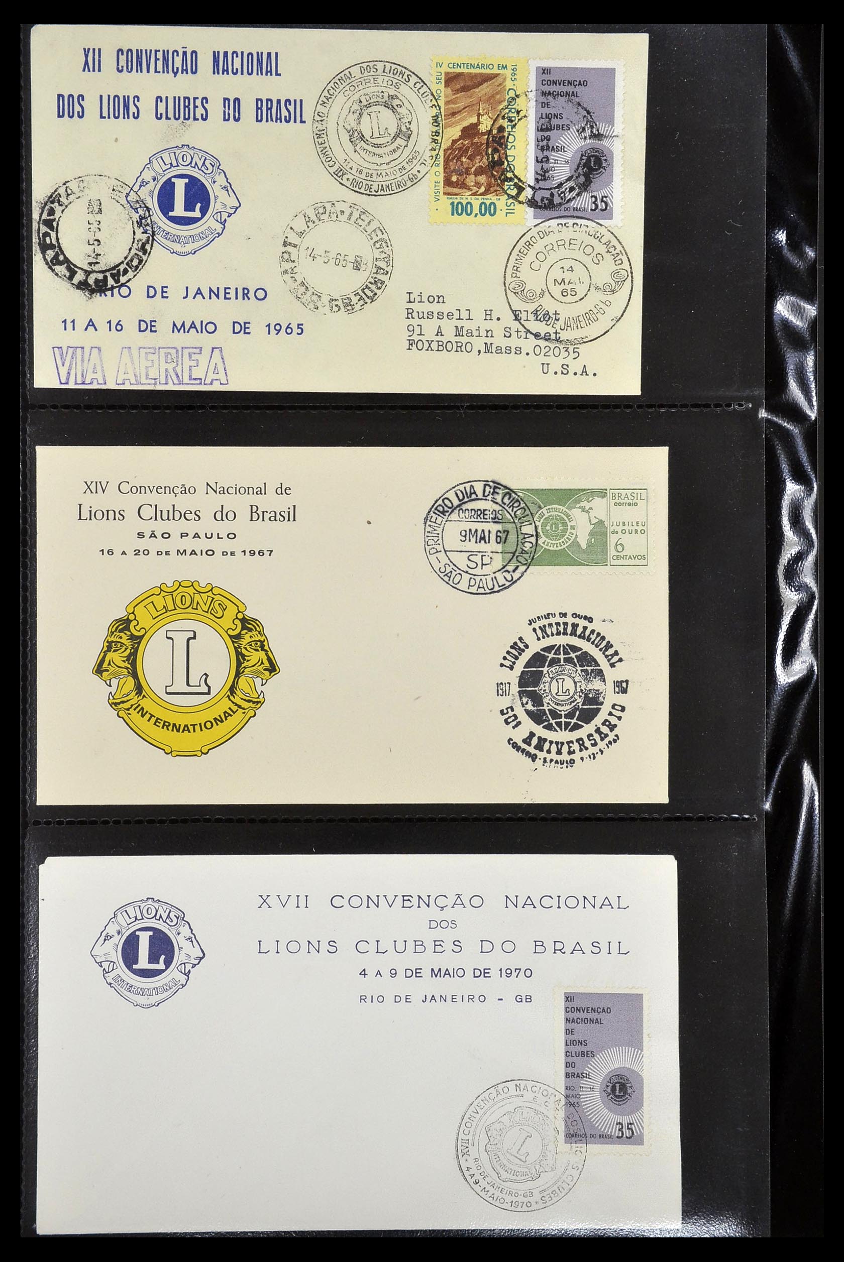 34497 052 - Stamp Collection 34497 Theme Lions Club 1957-2014.