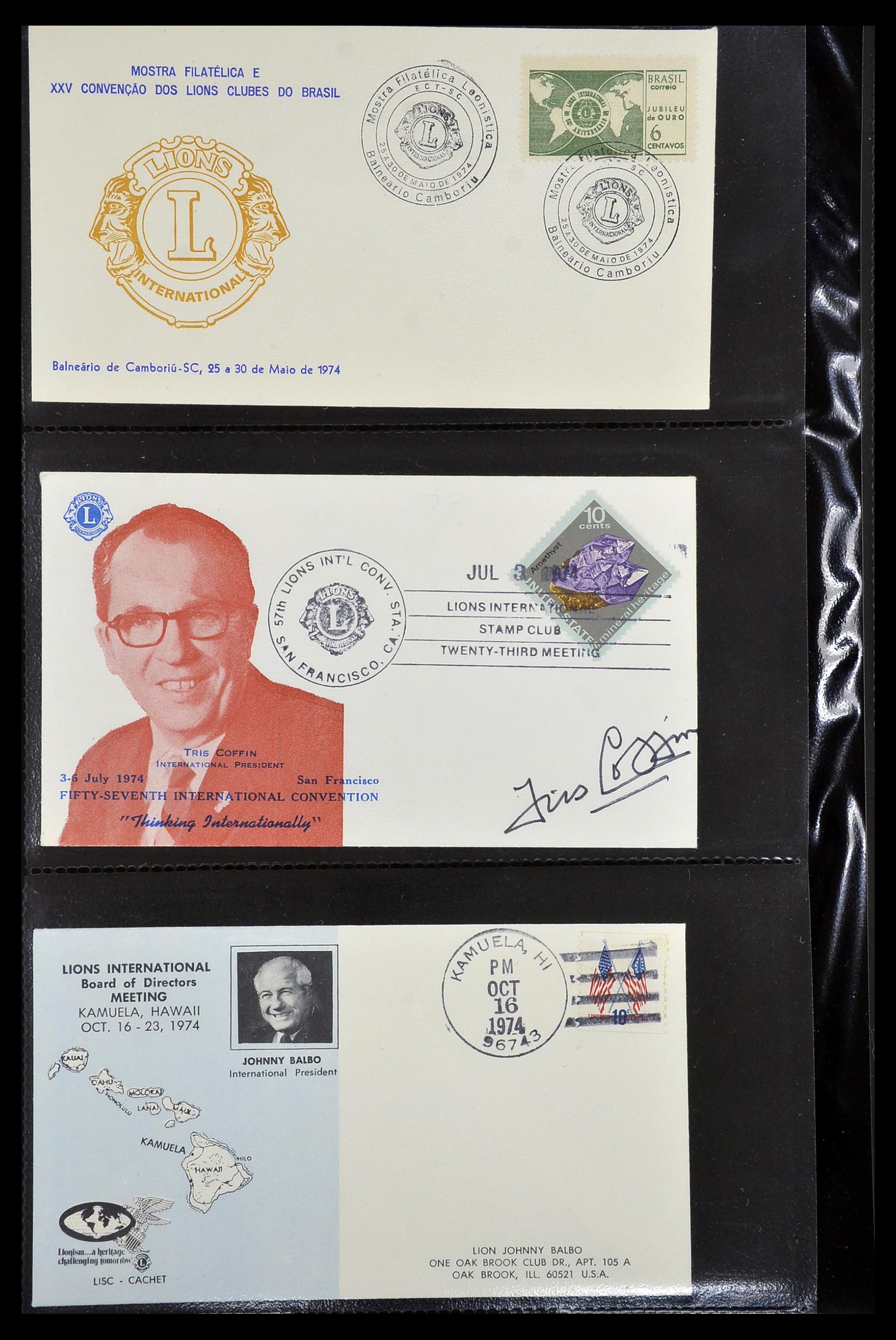 34497 054 - Stamp Collection 34497 Theme Lions Club 1957-2014.