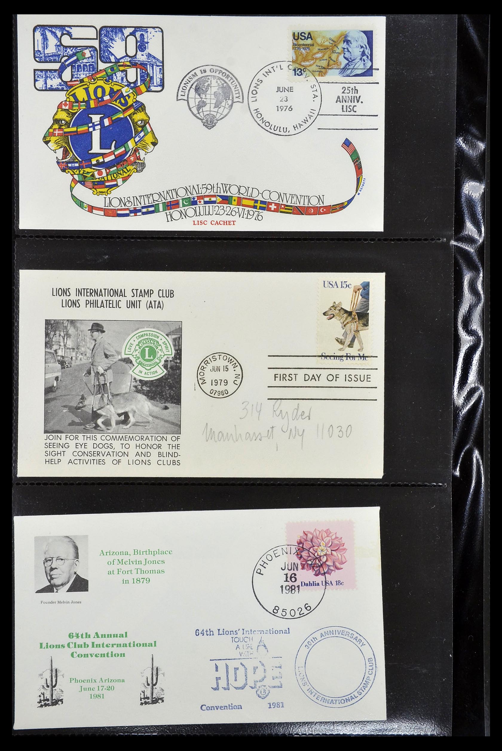 34497 056 - Stamp Collection 34497 Theme Lions Club 1957-2014.
