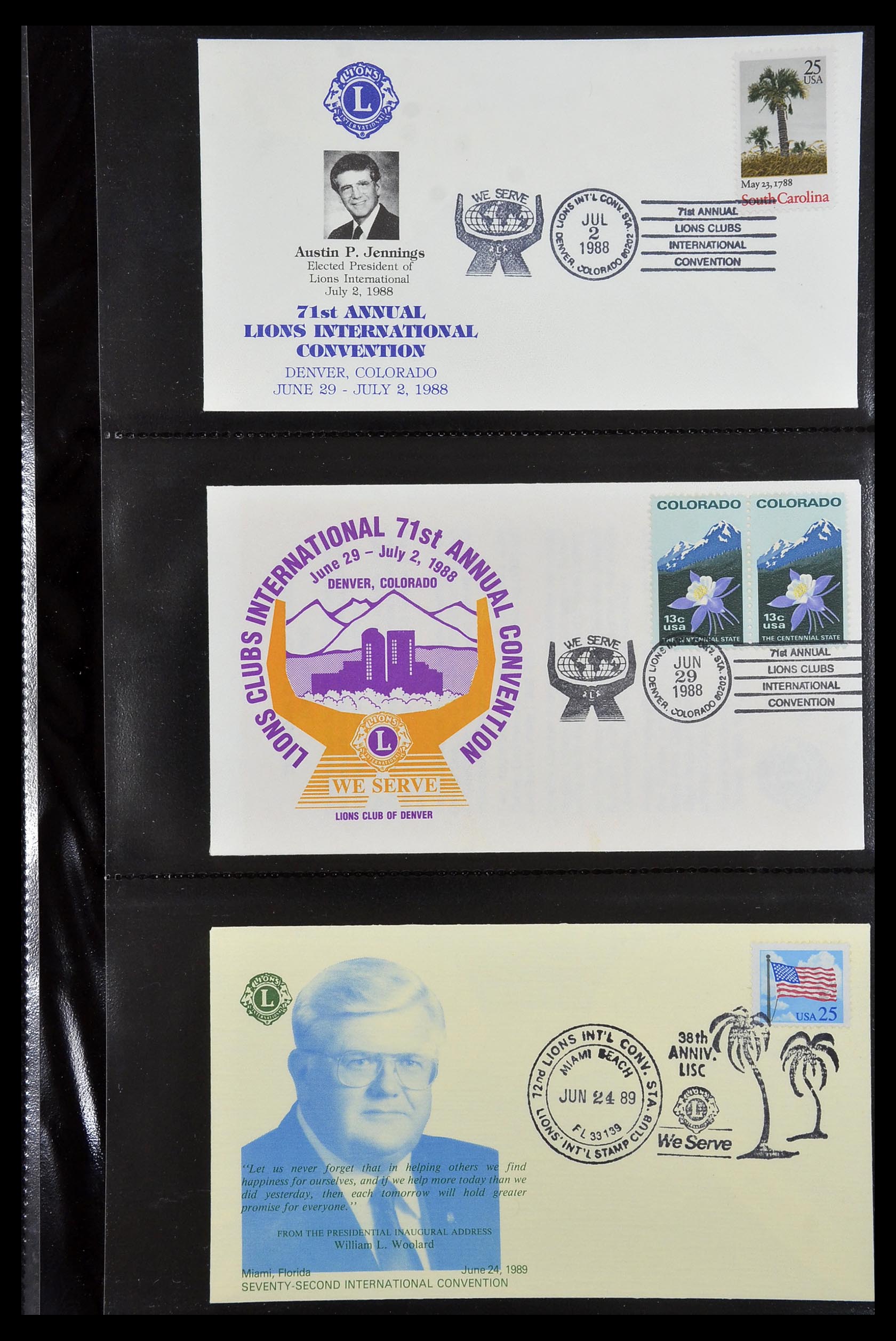 34497 057 - Stamp Collection 34497 Theme Lions Club 1957-2014.