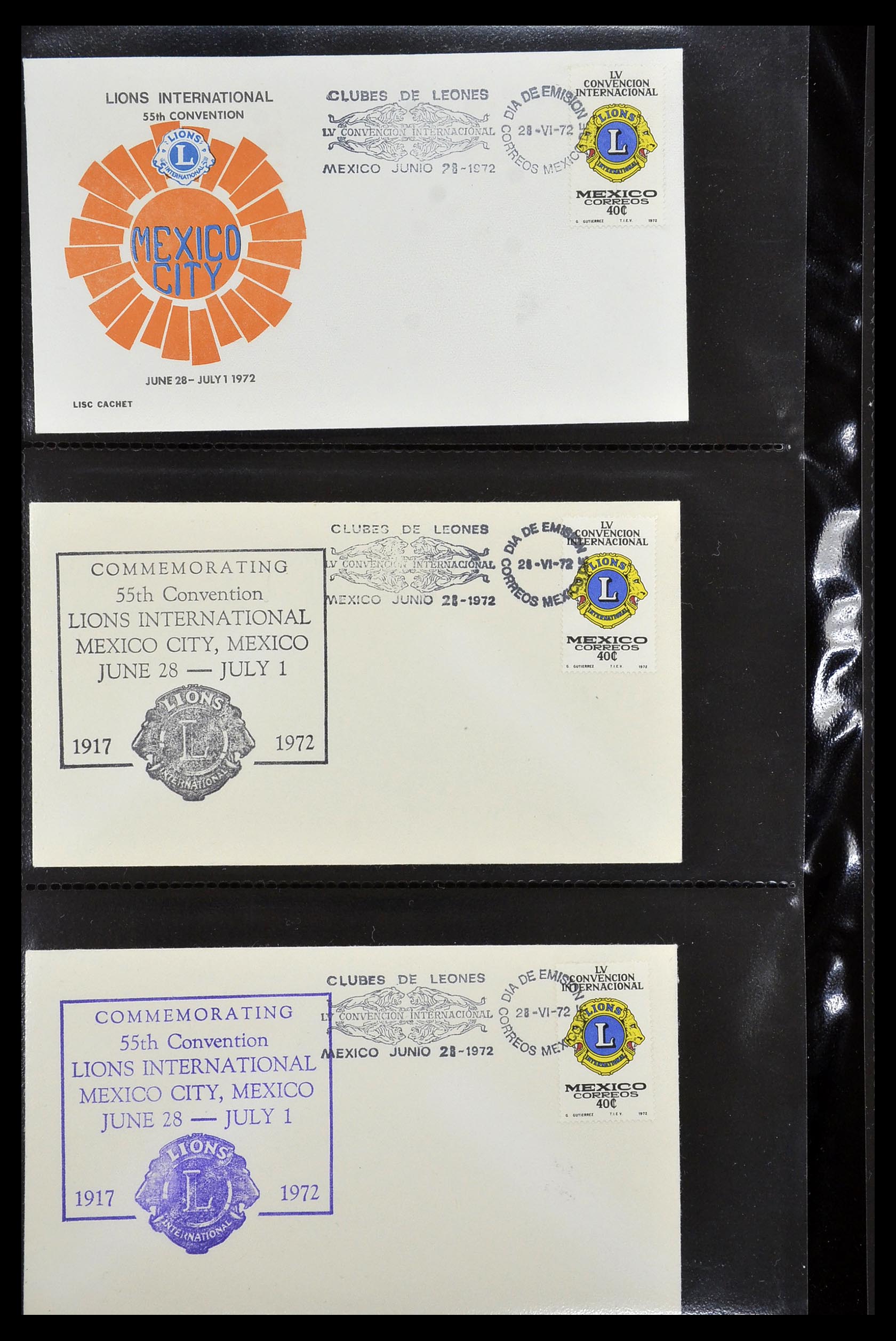 34497 060 - Stamp Collection 34497 Theme Lions Club 1957-2014.