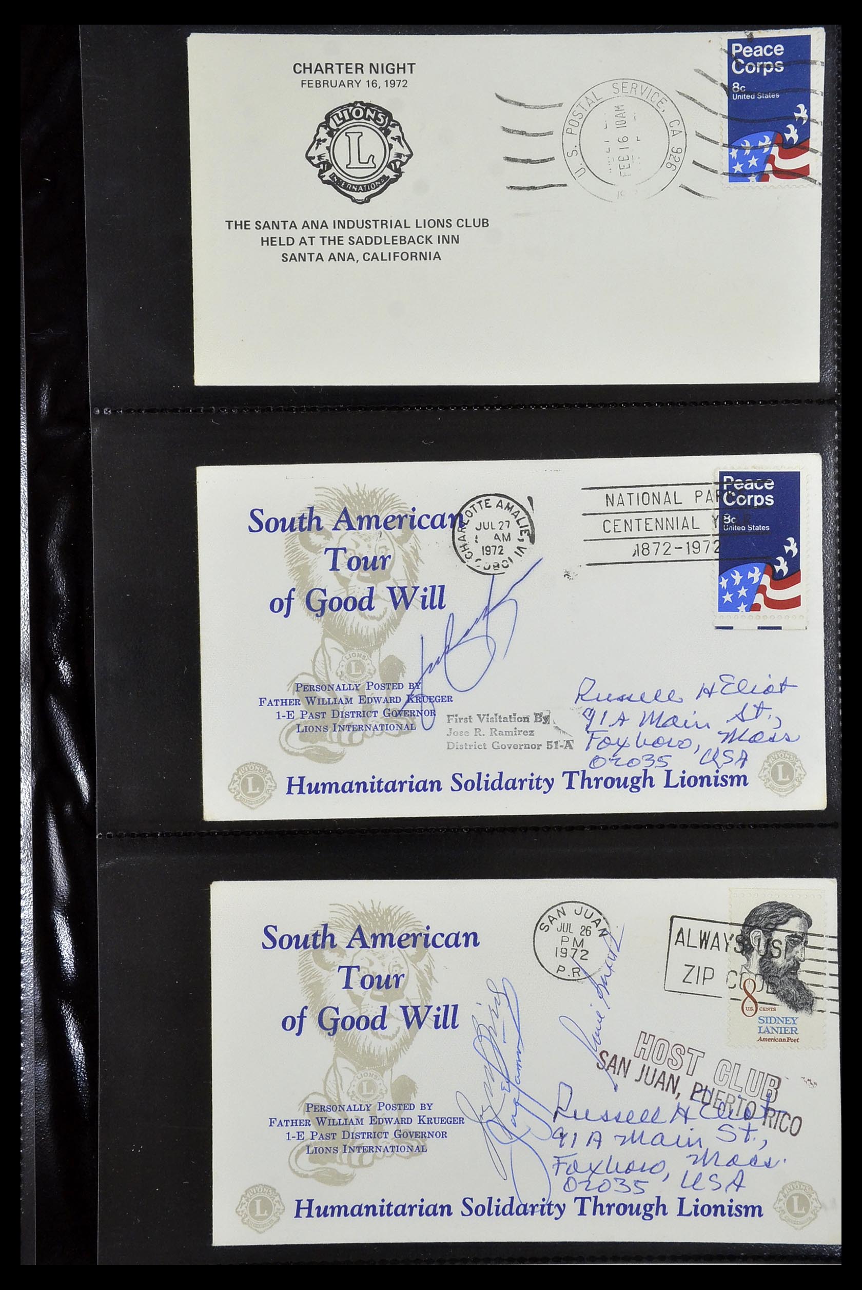 34497 067 - Stamp Collection 34497 Theme Lions Club 1957-2014.