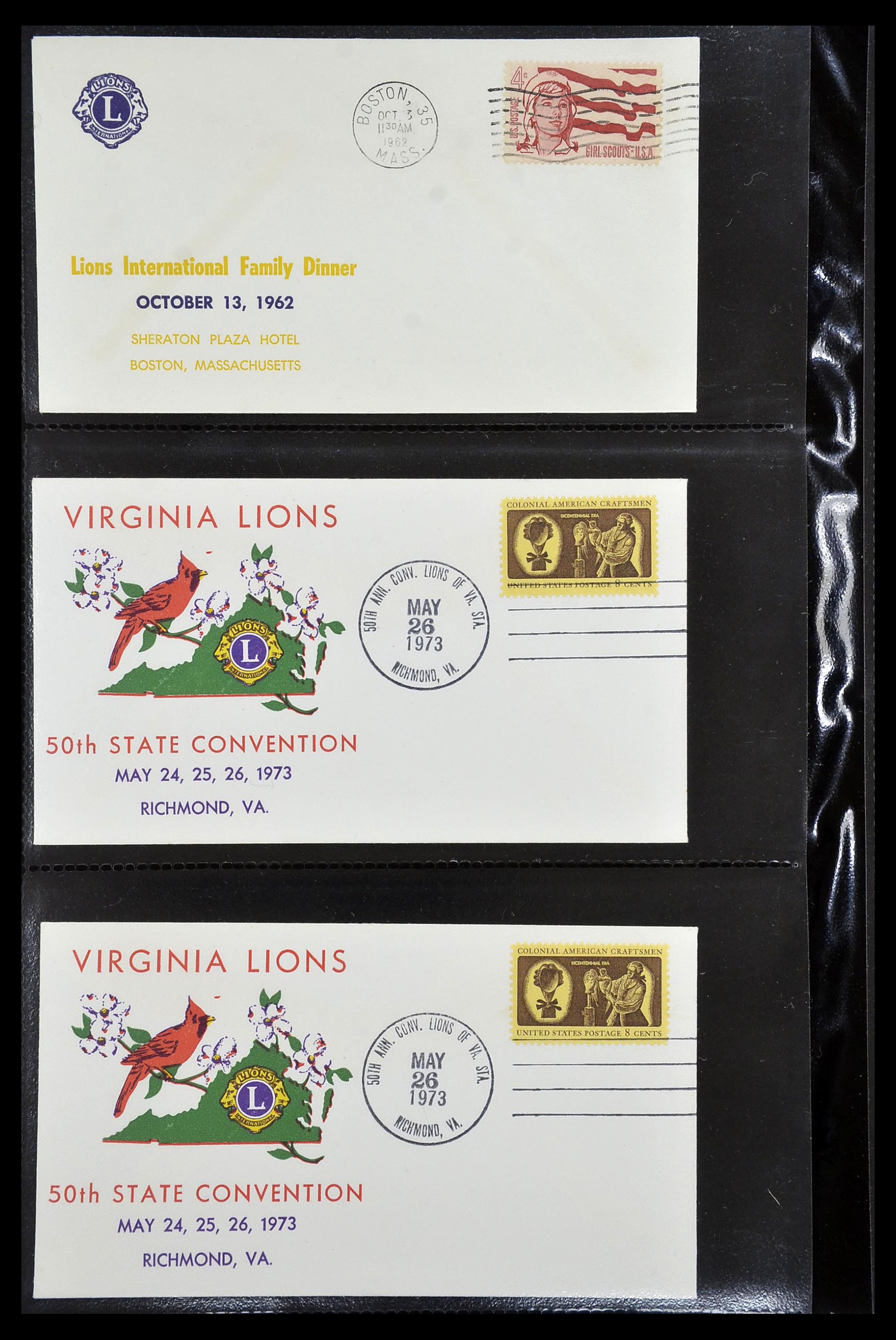 34497 068 - Stamp Collection 34497 Theme Lions Club 1957-2014.