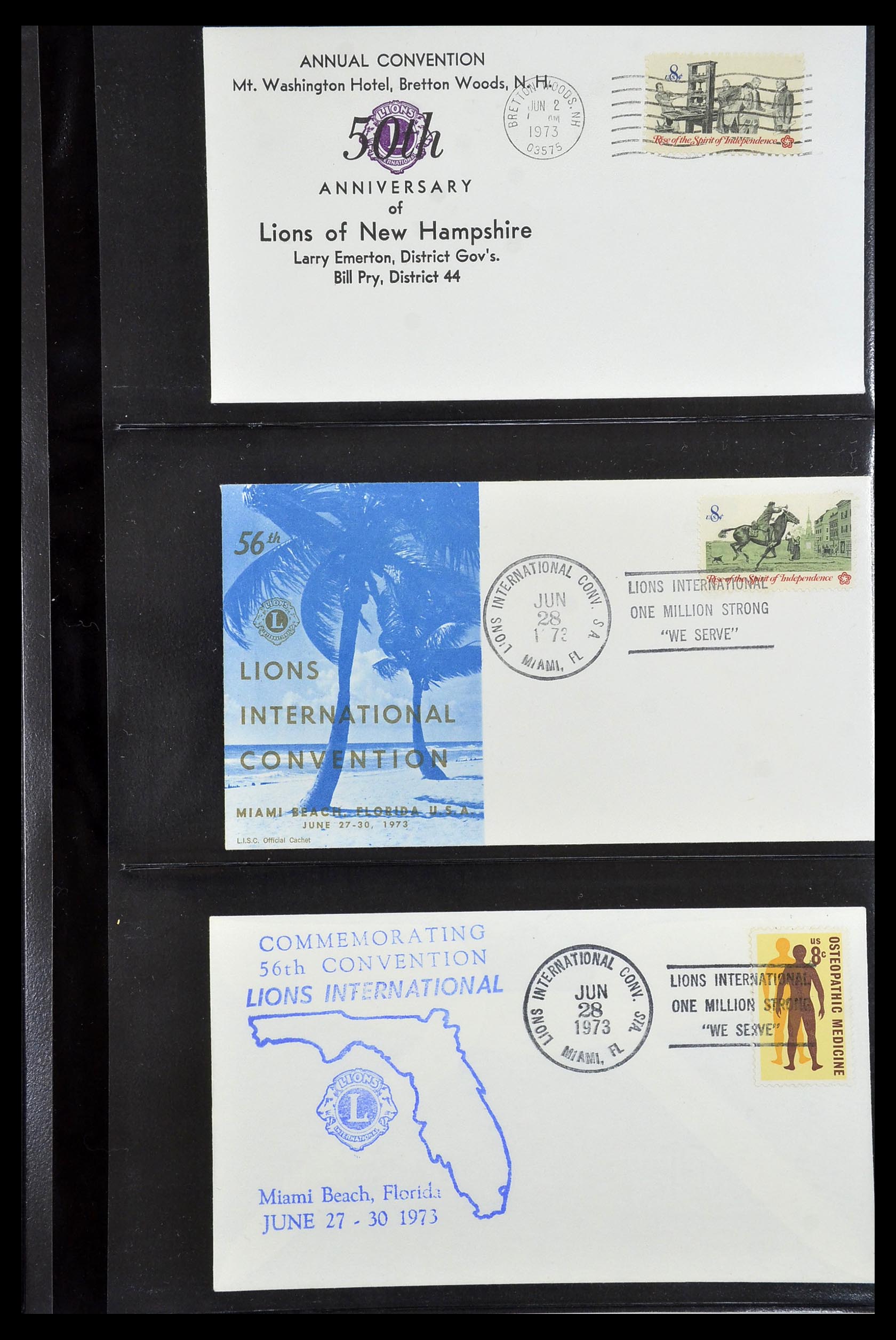 34497 069 - Stamp Collection 34497 Theme Lions Club 1957-2014.