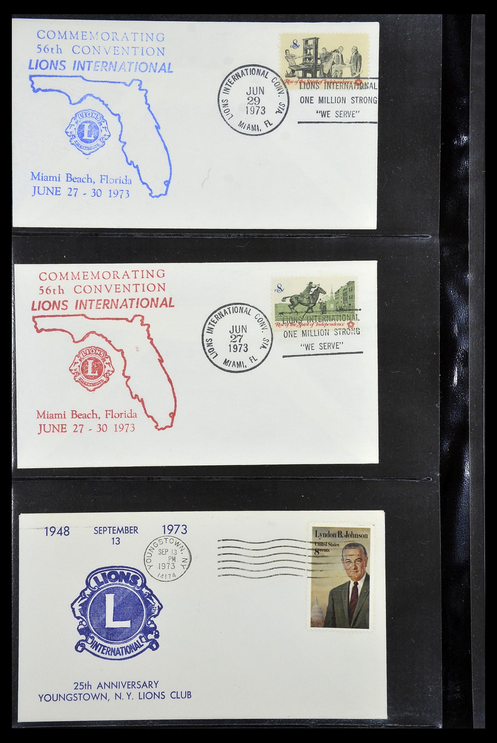 34497 070 - Stamp Collection 34497 Theme Lions Club 1957-2014.
