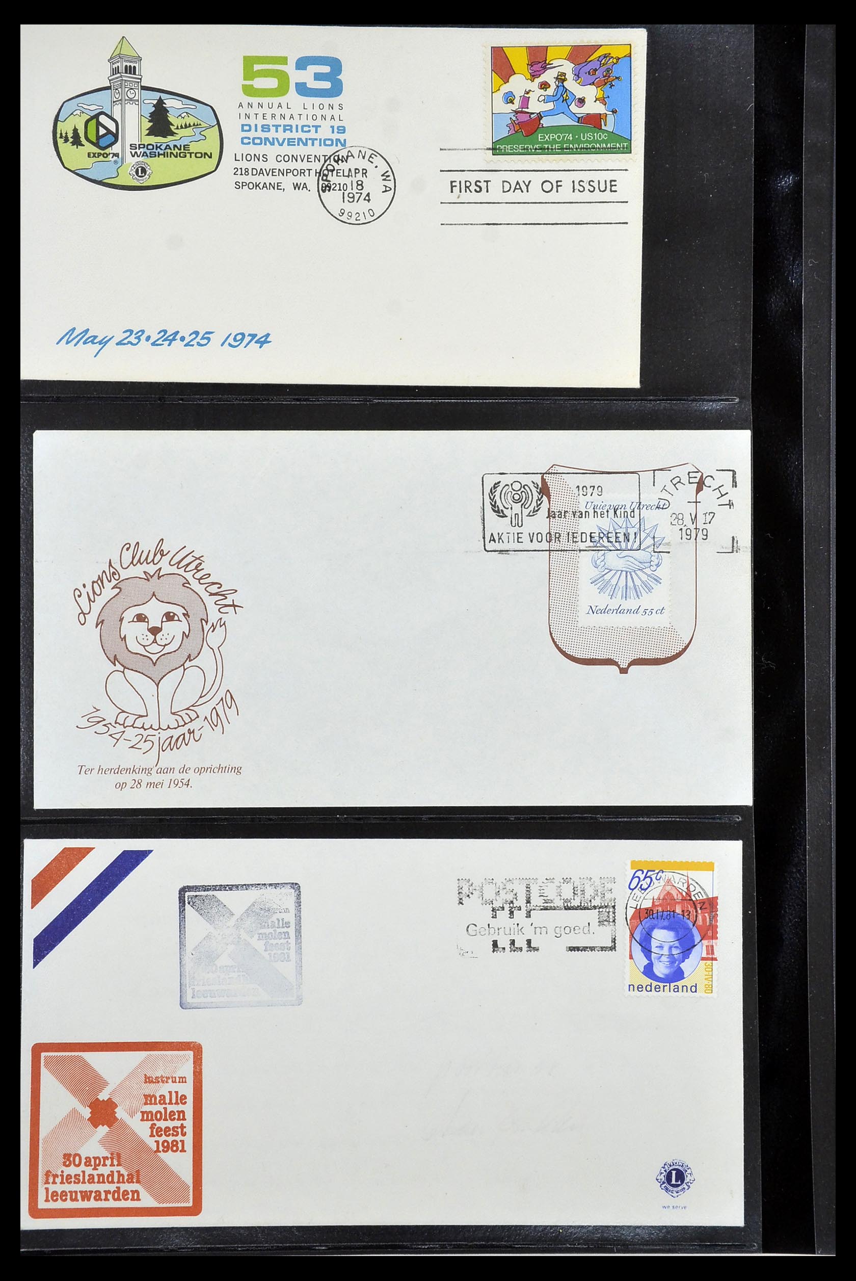 34497 072 - Stamp Collection 34497 Theme Lions Club 1957-2014.