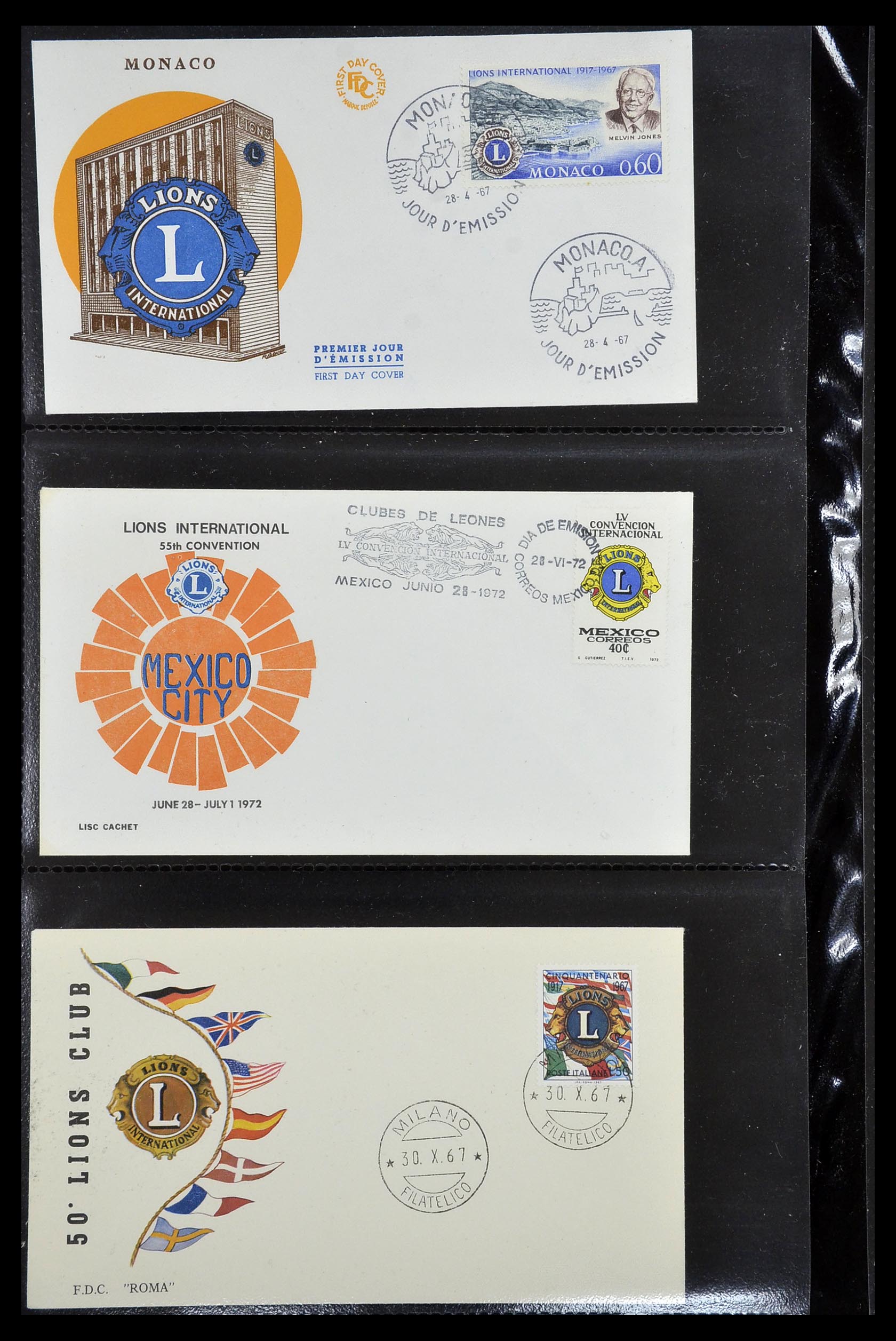 34497 078 - Stamp Collection 34497 Theme Lions Club 1957-2014.