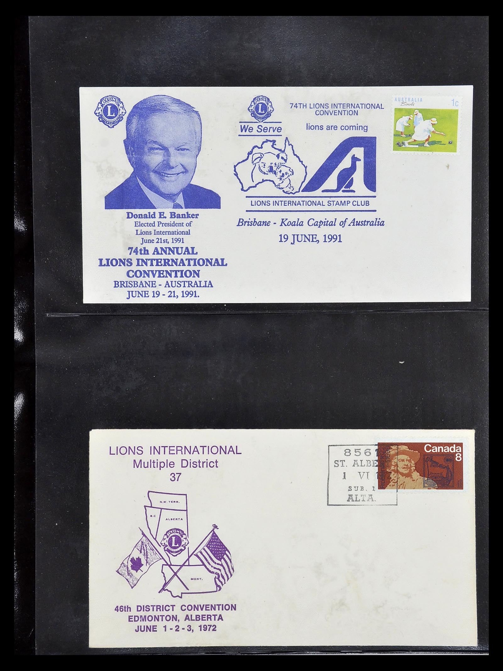34497 079 - Stamp Collection 34497 Theme Lions Club 1957-2014.