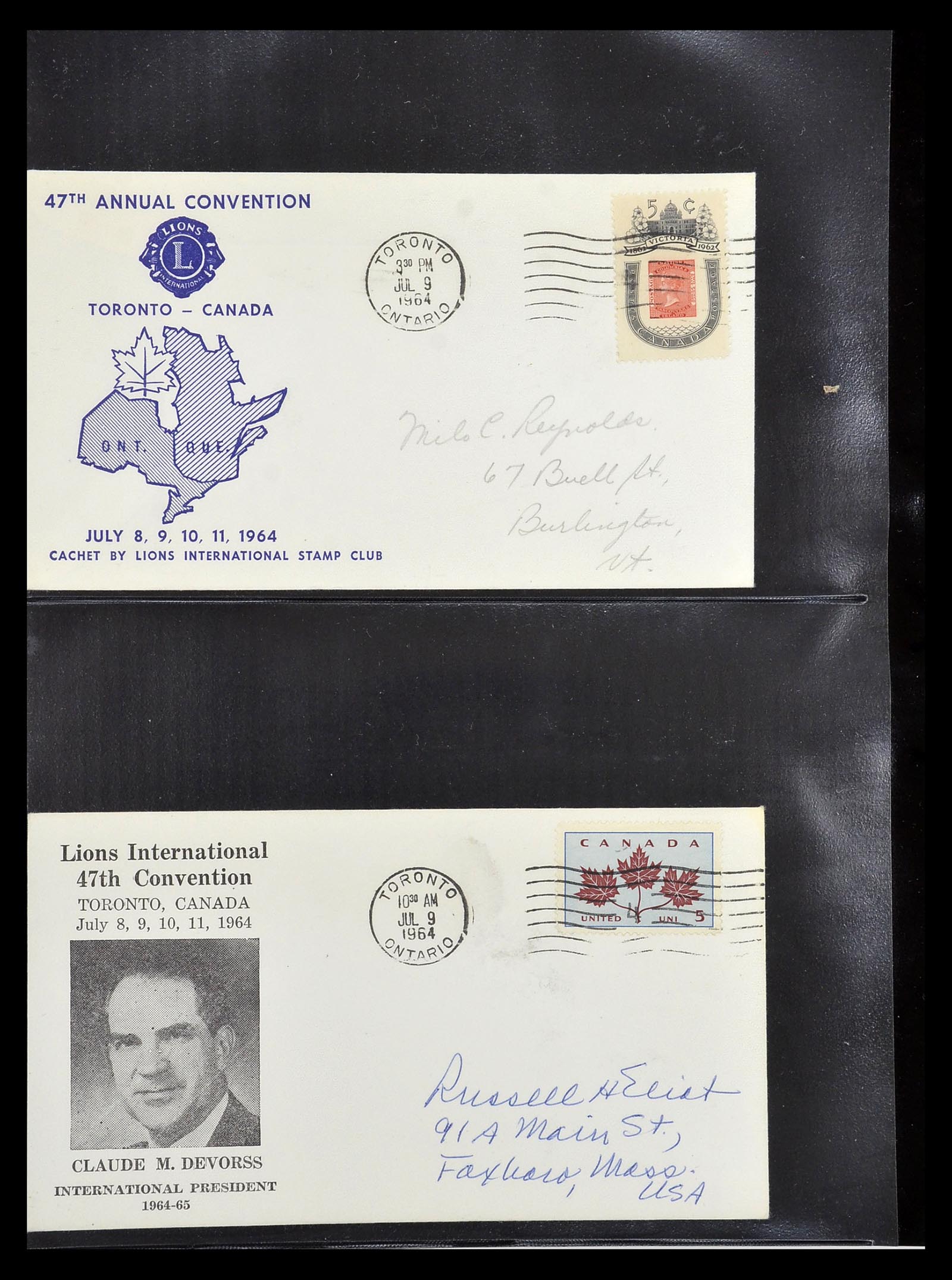 34497 080 - Stamp Collection 34497 Theme Lions Club 1957-2014.