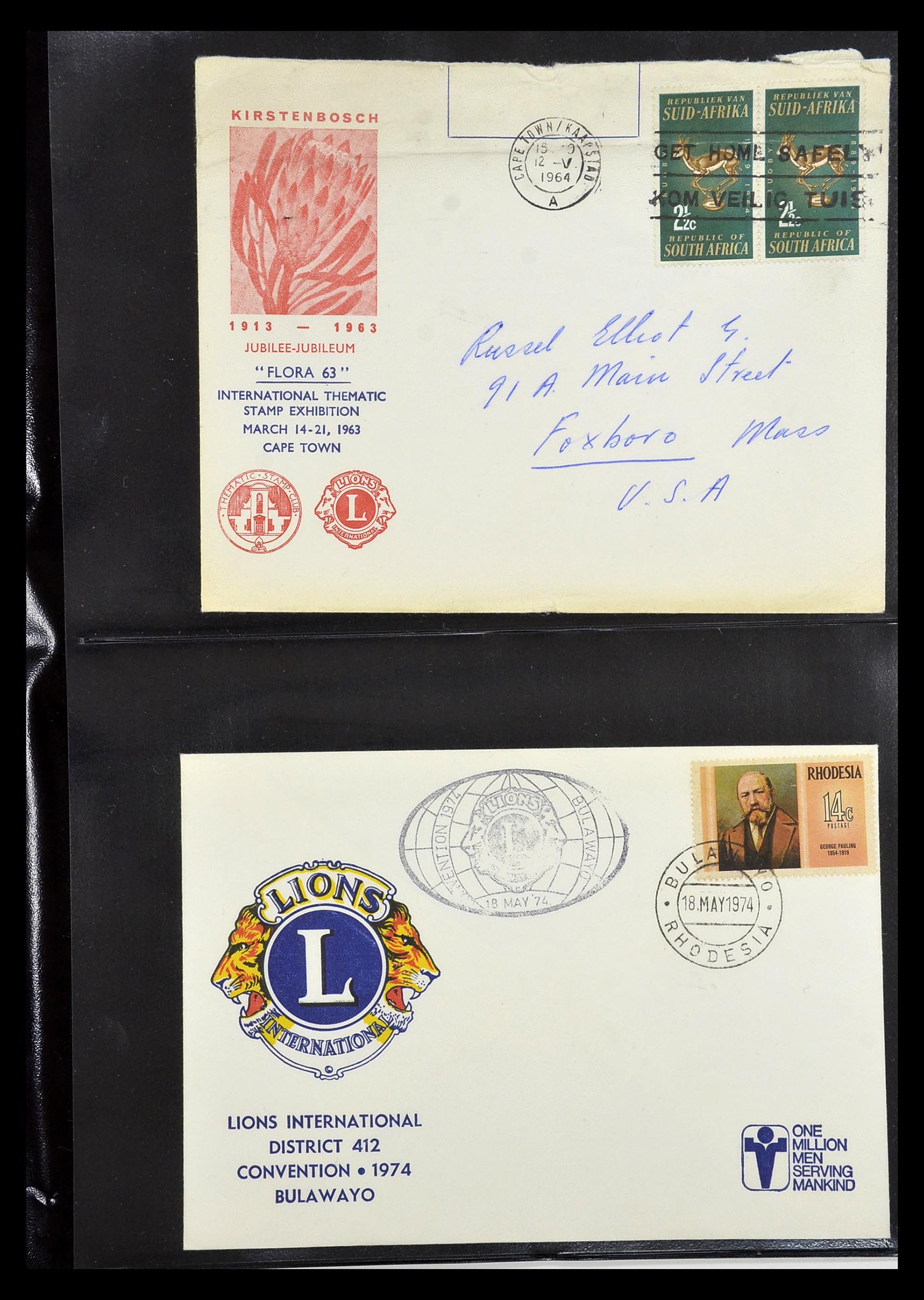 34497 087 - Stamp Collection 34497 Theme Lions Club 1957-2014.