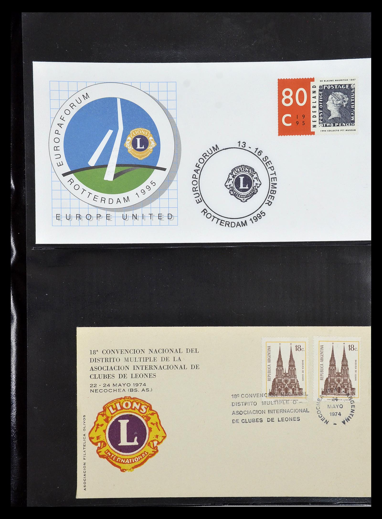 34497 091 - Stamp Collection 34497 Theme Lions Club 1957-2014.