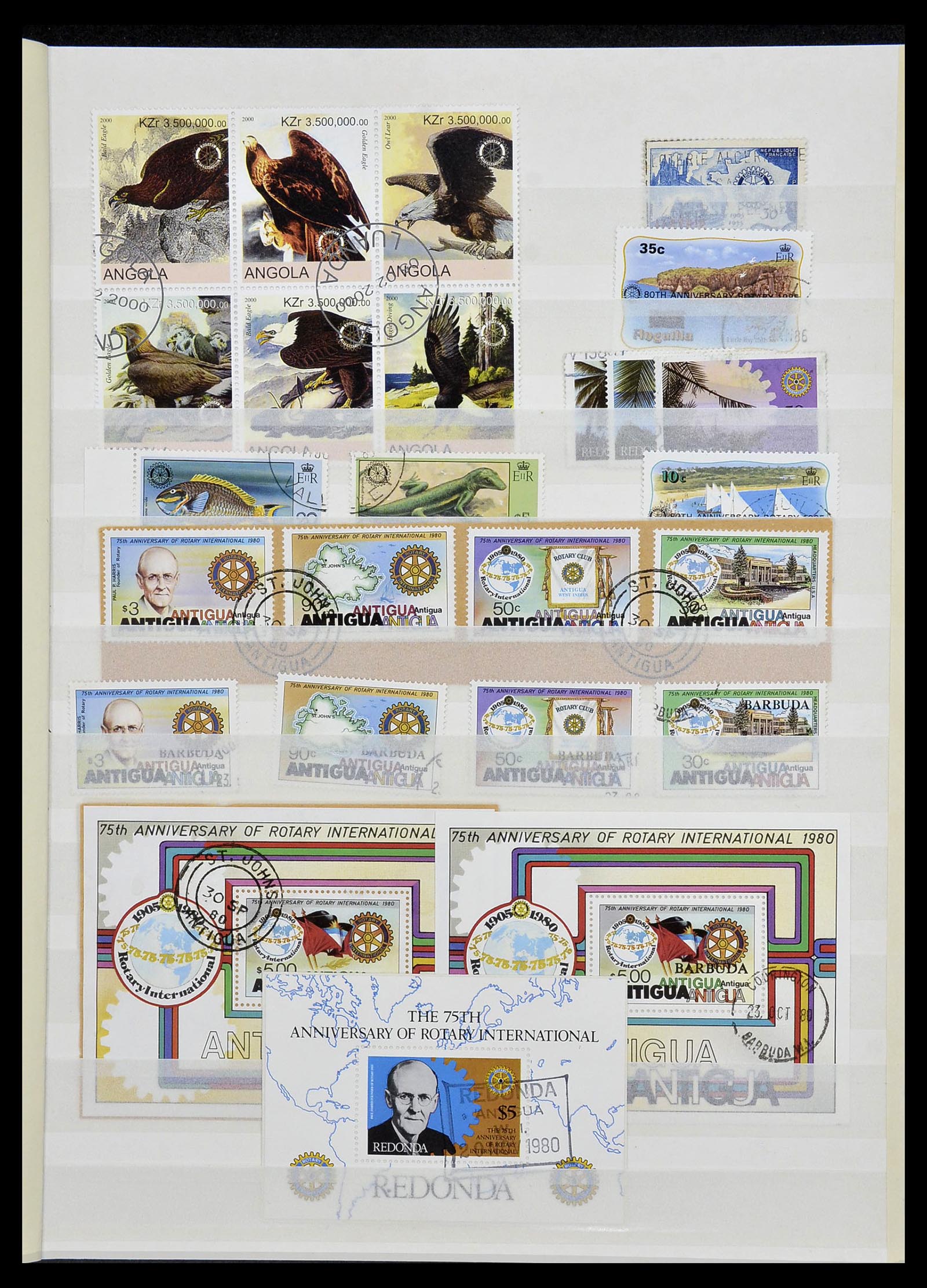 34499 002 - Postzegelverzameling 34499 Motief Rotary 1931-2011.