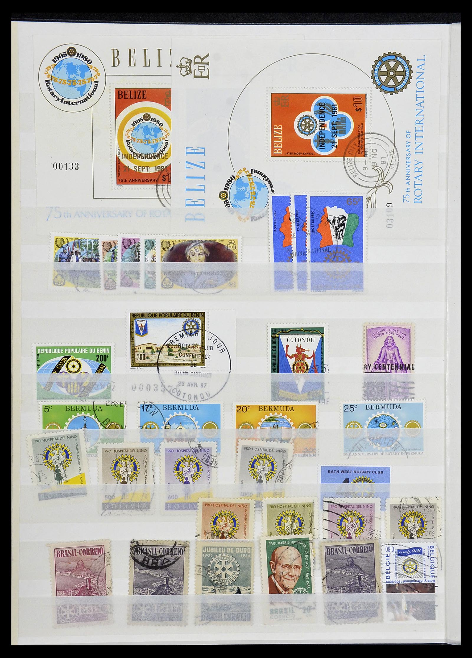 34499 005 - Postzegelverzameling 34499 Motief Rotary 1931-2011.