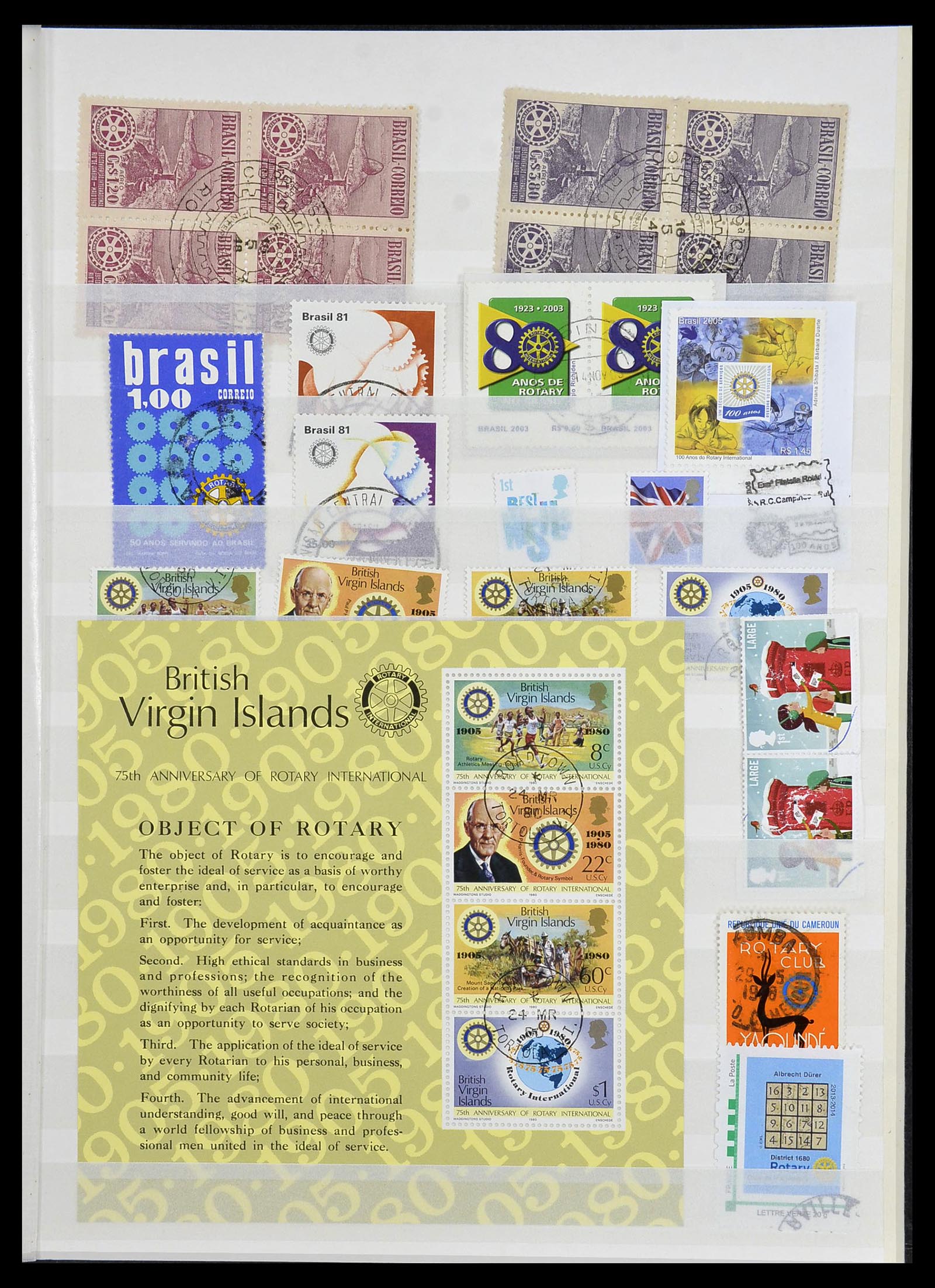 34499 006 - Postzegelverzameling 34499 Motief Rotary 1931-2011.
