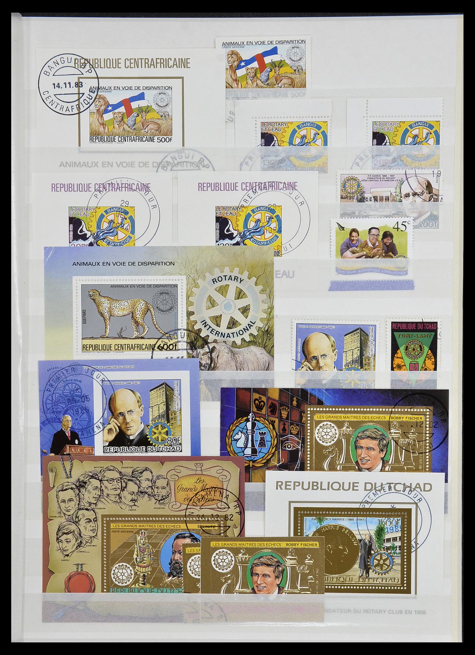 34499 008 - Postzegelverzameling 34499 Motief Rotary 1931-2011.