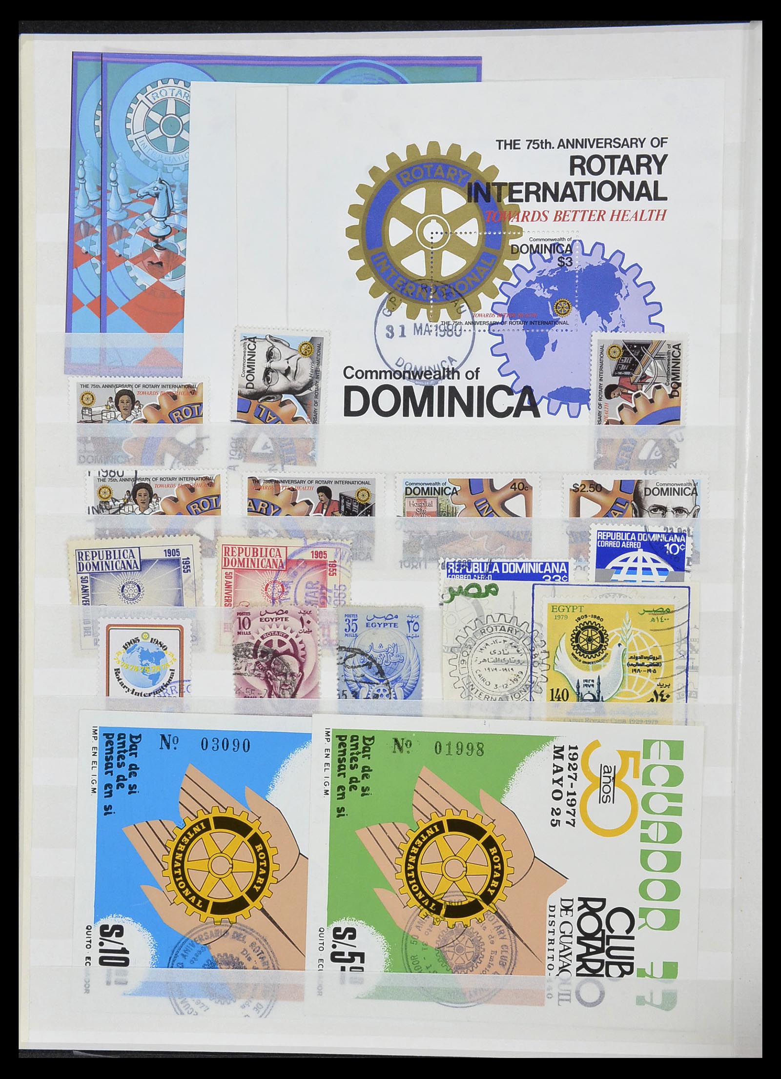 34499 011 - Postzegelverzameling 34499 Motief Rotary 1931-2011.