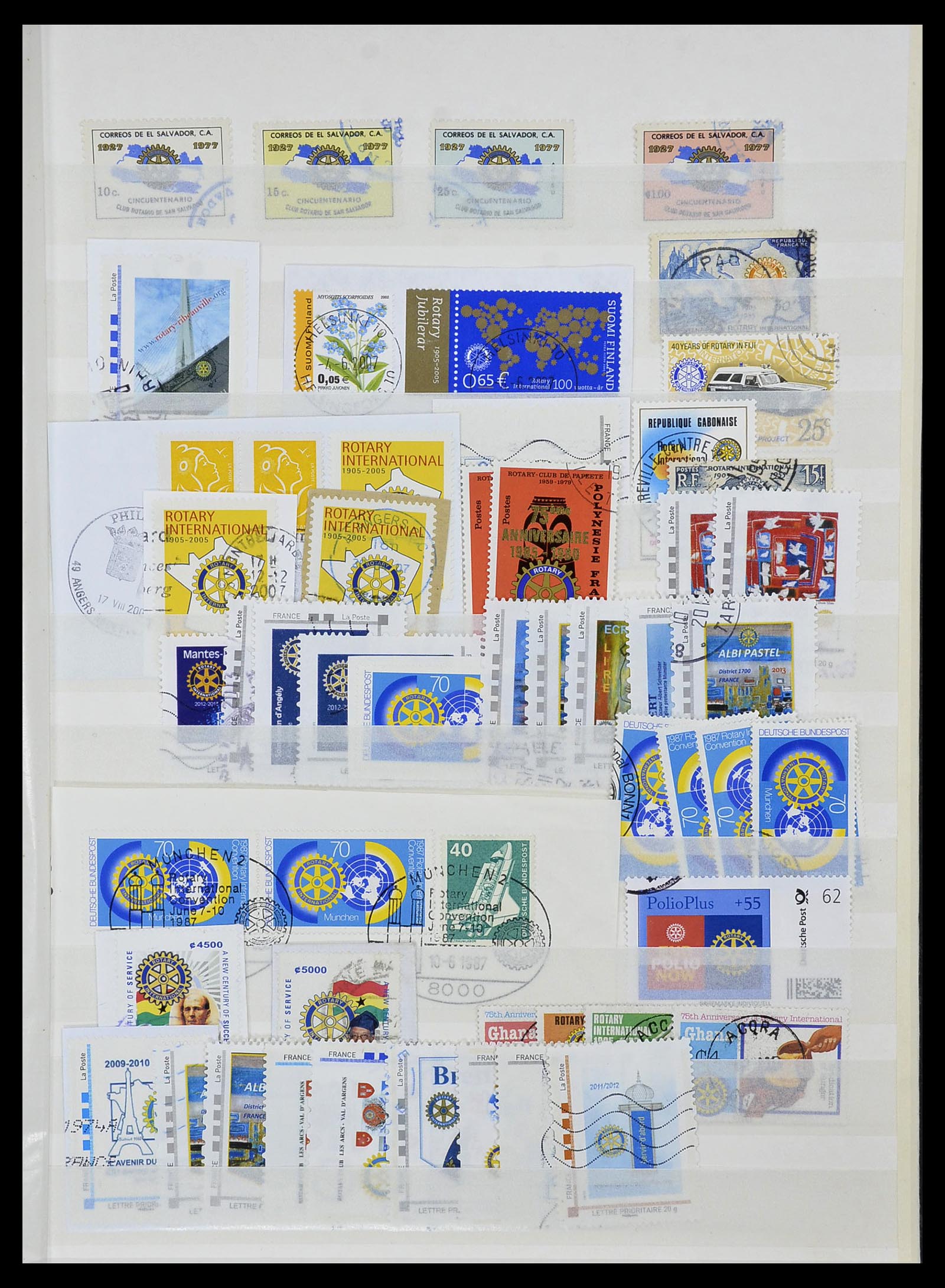 34499 012 - Postzegelverzameling 34499 Motief Rotary 1931-2011.