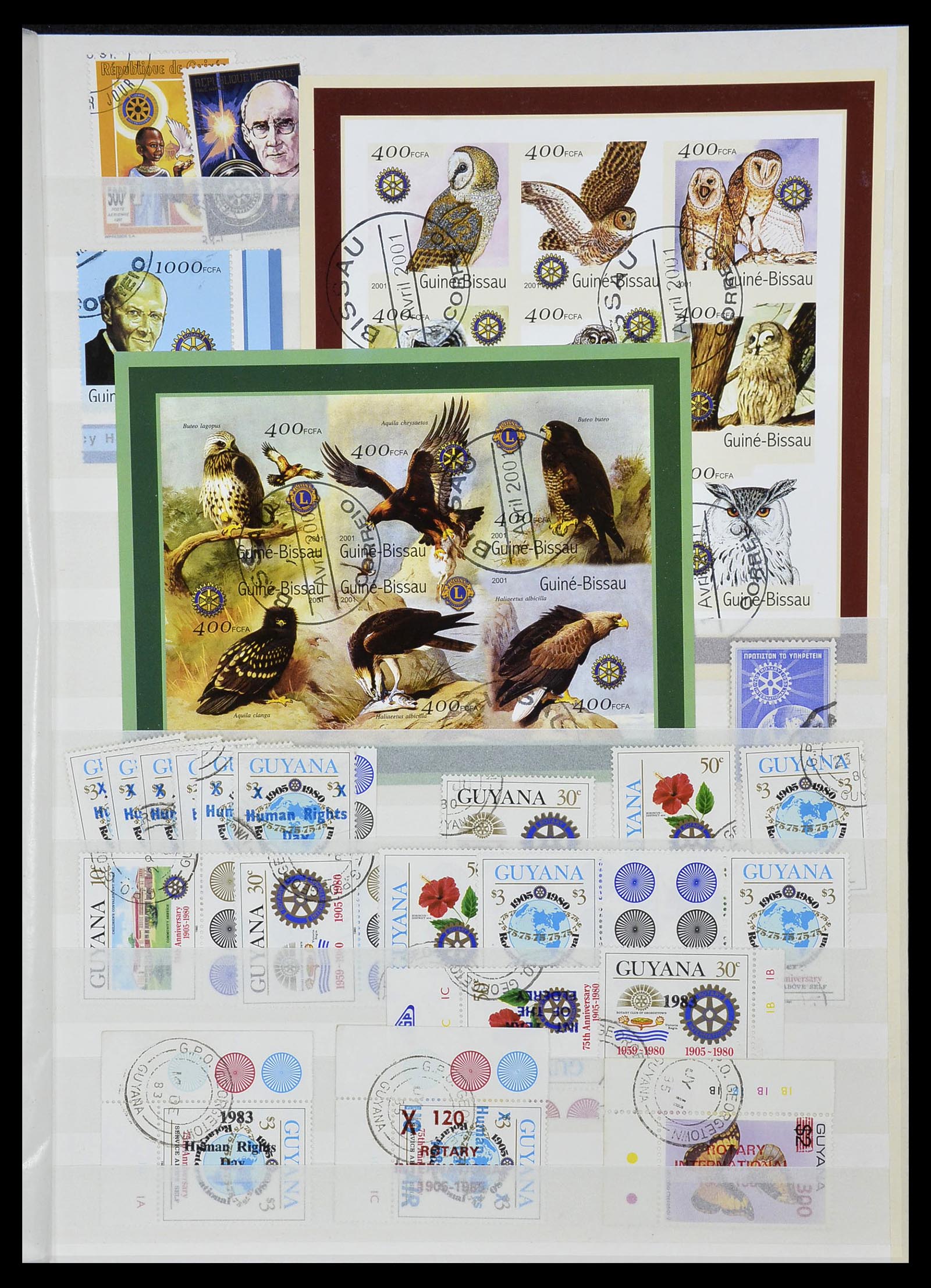 34499 014 - Postzegelverzameling 34499 Motief Rotary 1931-2011.