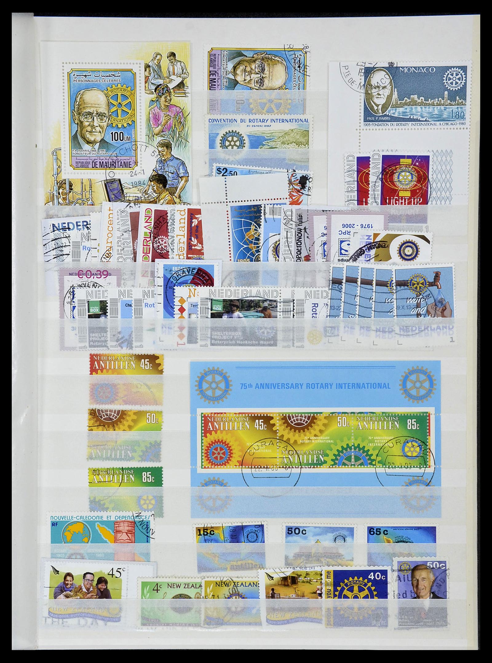 34499 018 - Postzegelverzameling 34499 Motief Rotary 1931-2011.