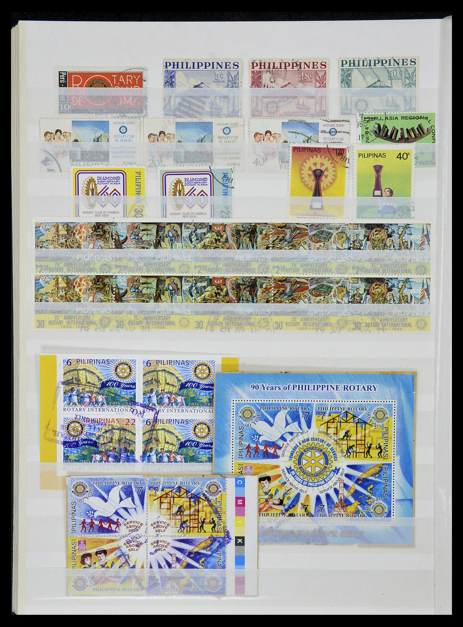 34499 021 - Postzegelverzameling 34499 Motief Rotary 1931-2011.