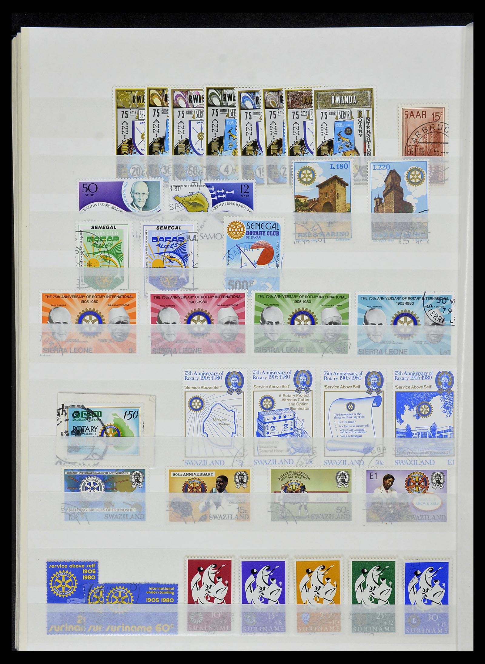 34499 023 - Postzegelverzameling 34499 Motief Rotary 1931-2011.