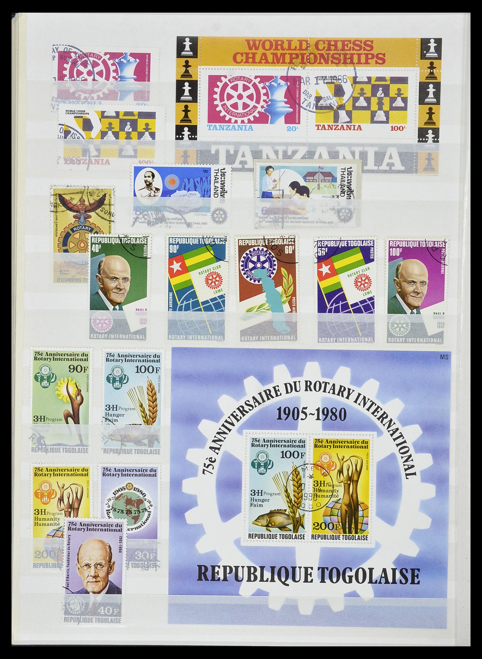 34499 025 - Postzegelverzameling 34499 Motief Rotary 1931-2011.