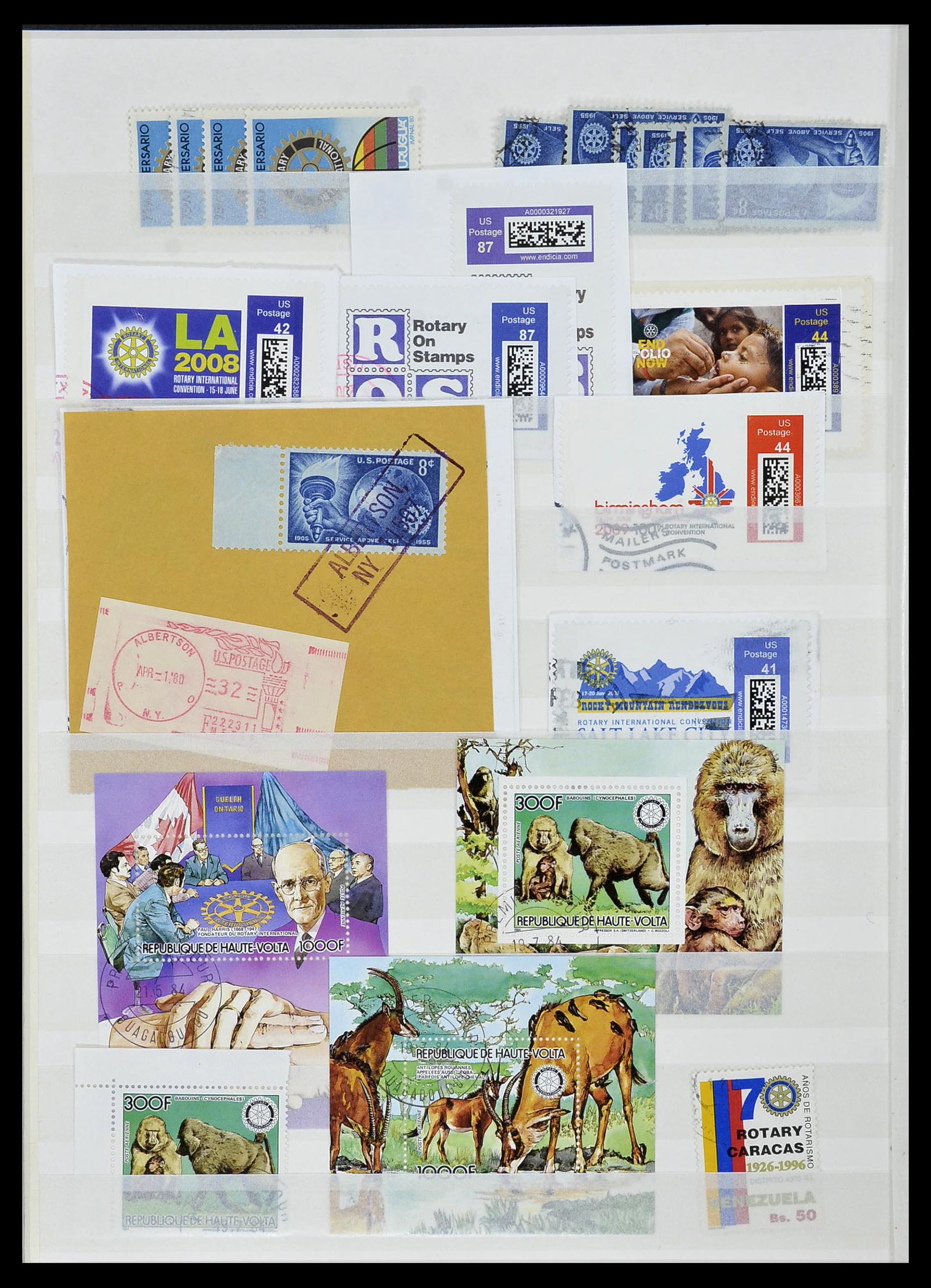 34499 031 - Postzegelverzameling 34499 Motief Rotary 1931-2011.