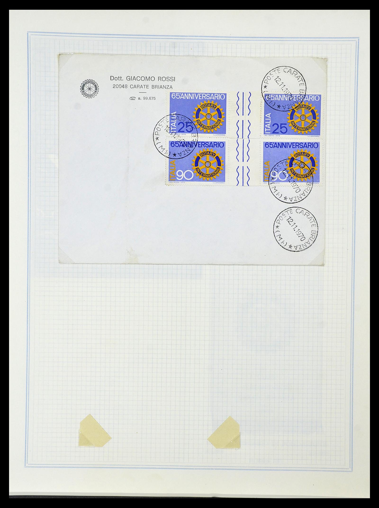 34499 036 - Postzegelverzameling 34499 Motief Rotary 1931-2011.