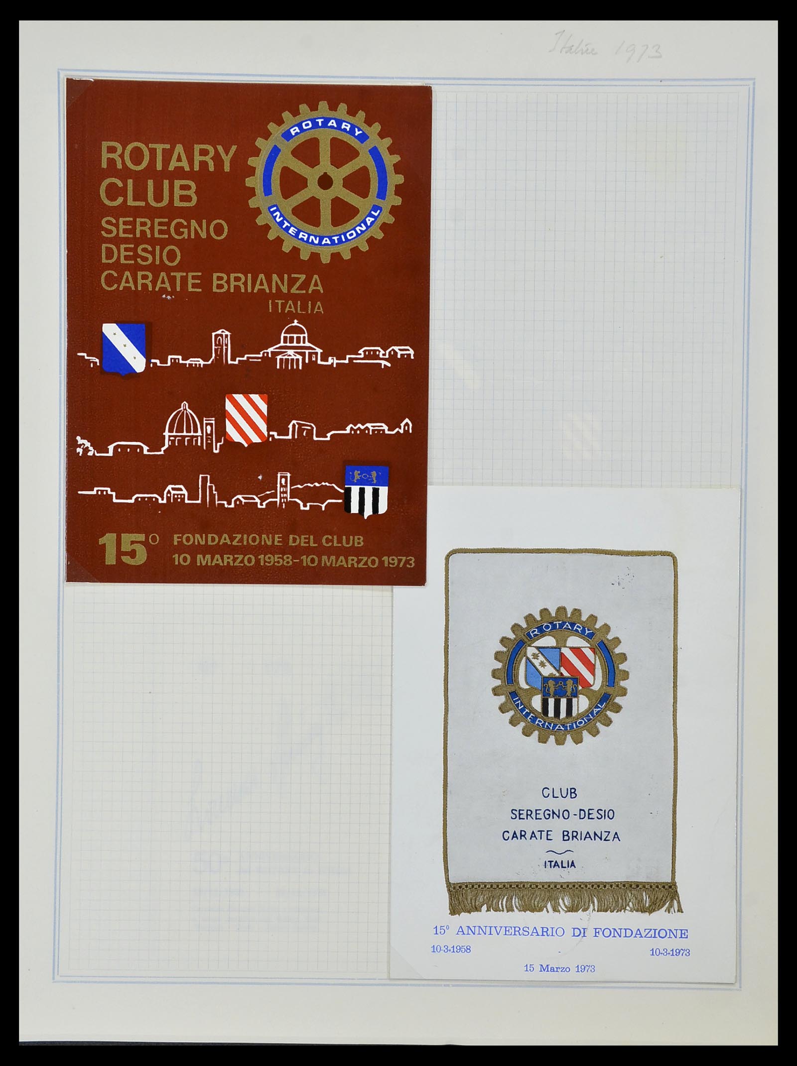 34499 037 - Postzegelverzameling 34499 Motief Rotary 1931-2011.