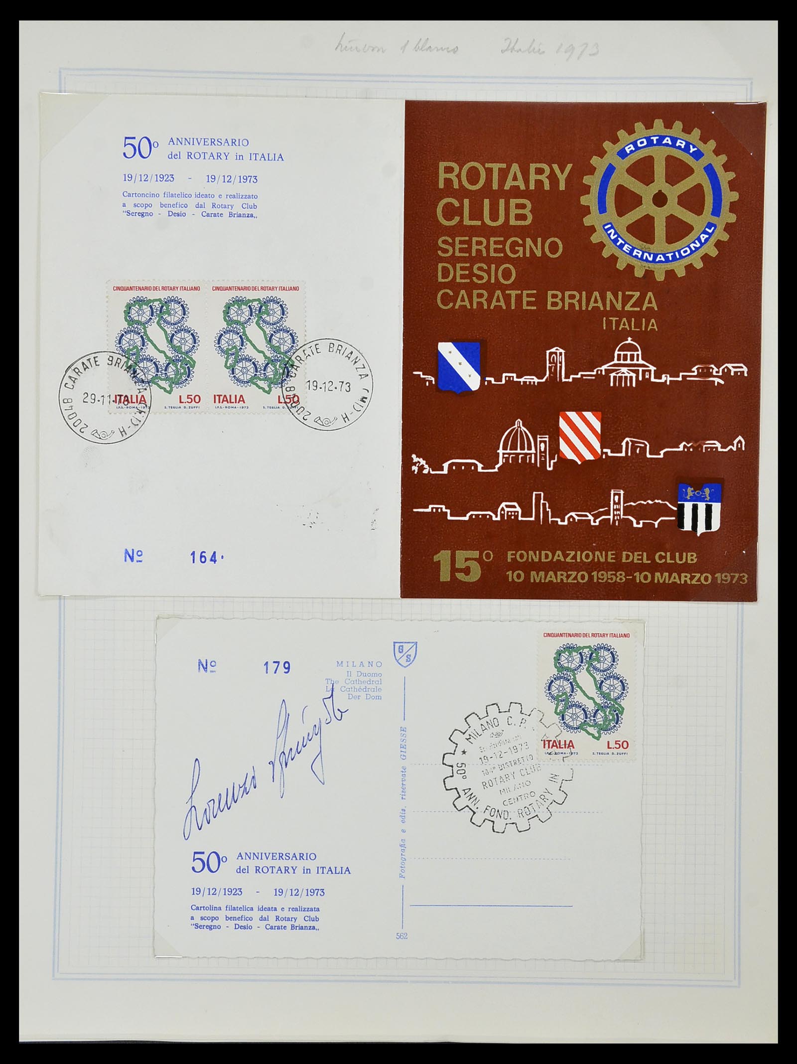 34499 038 - Postzegelverzameling 34499 Motief Rotary 1931-2011.