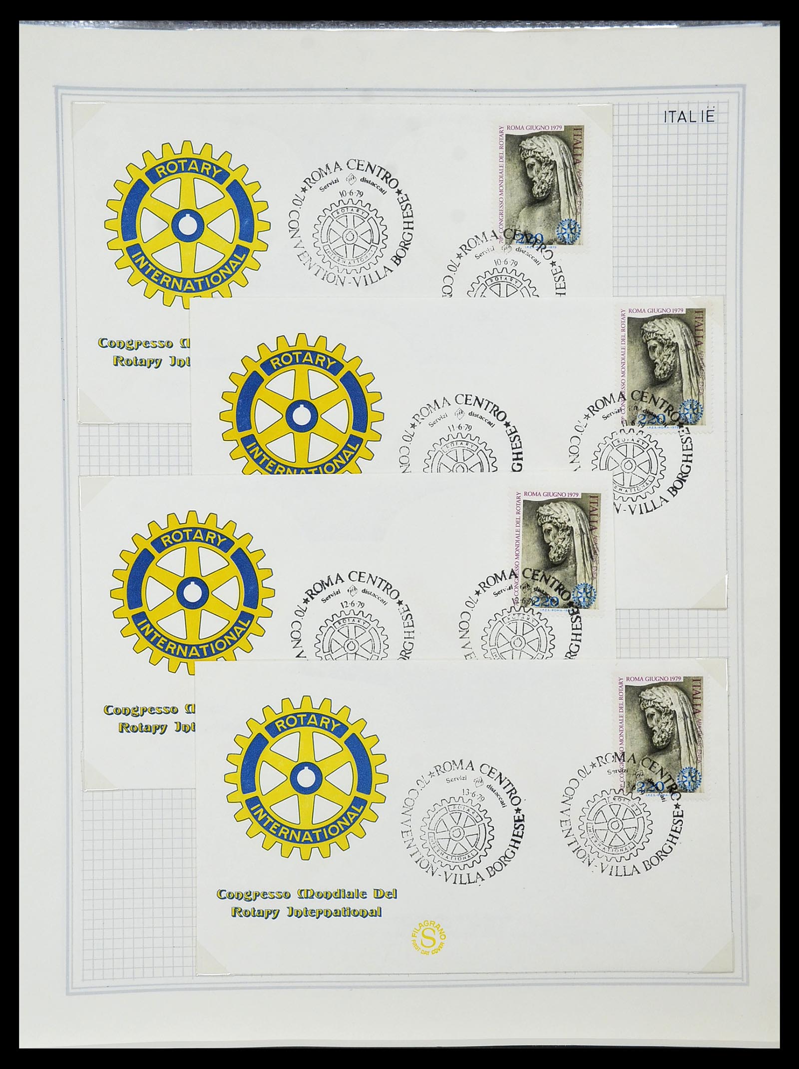34499 051 - Postzegelverzameling 34499 Motief Rotary 1931-2011.
