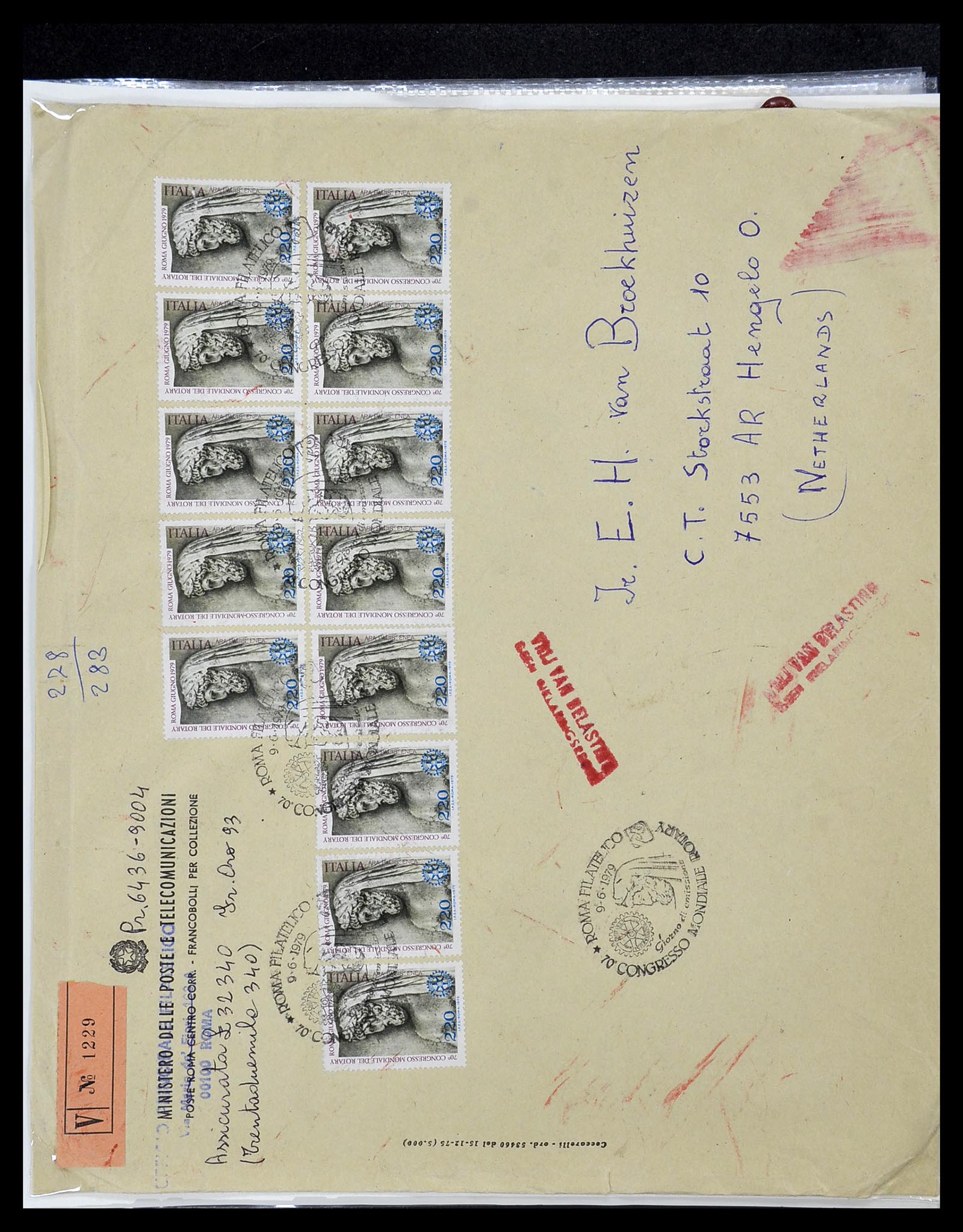 34499 055 - Postzegelverzameling 34499 Motief Rotary 1931-2011.