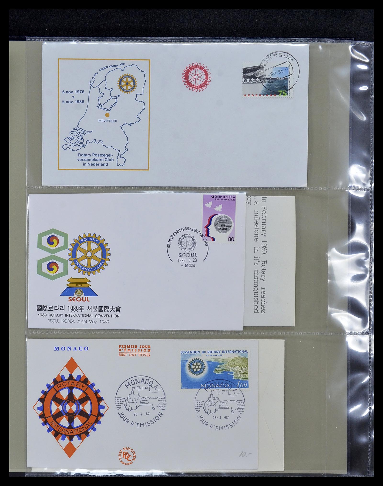 34499 059 - Postzegelverzameling 34499 Motief Rotary 1931-2011.