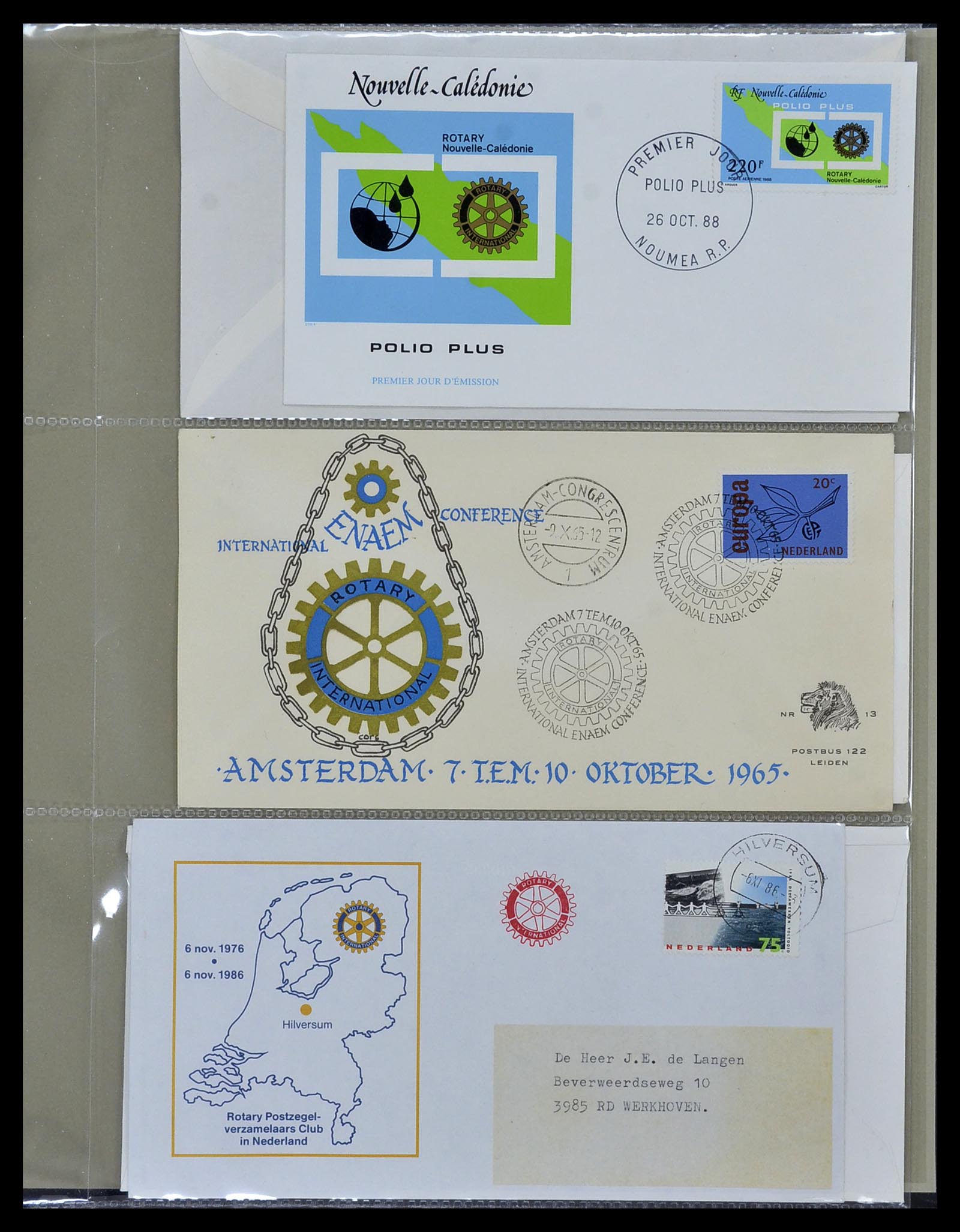 34499 060 - Postzegelverzameling 34499 Motief Rotary 1931-2011.