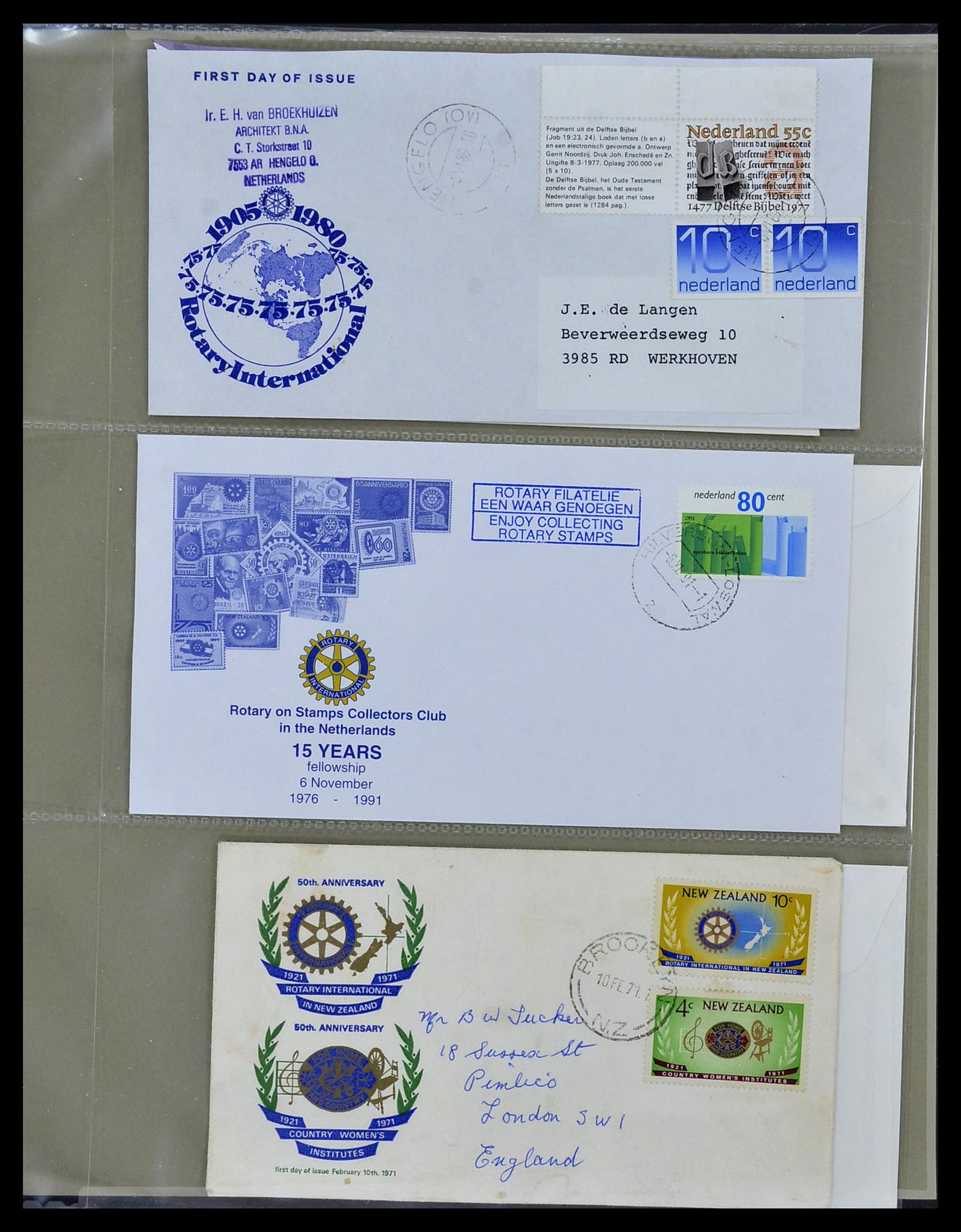 34499 062 - Postzegelverzameling 34499 Motief Rotary 1931-2011.