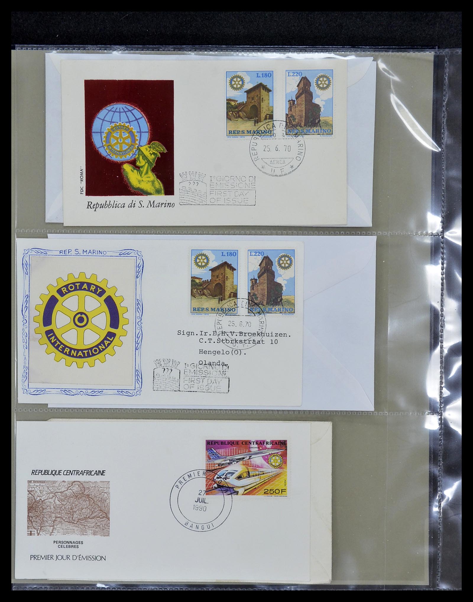 34499 063 - Postzegelverzameling 34499 Motief Rotary 1931-2011.