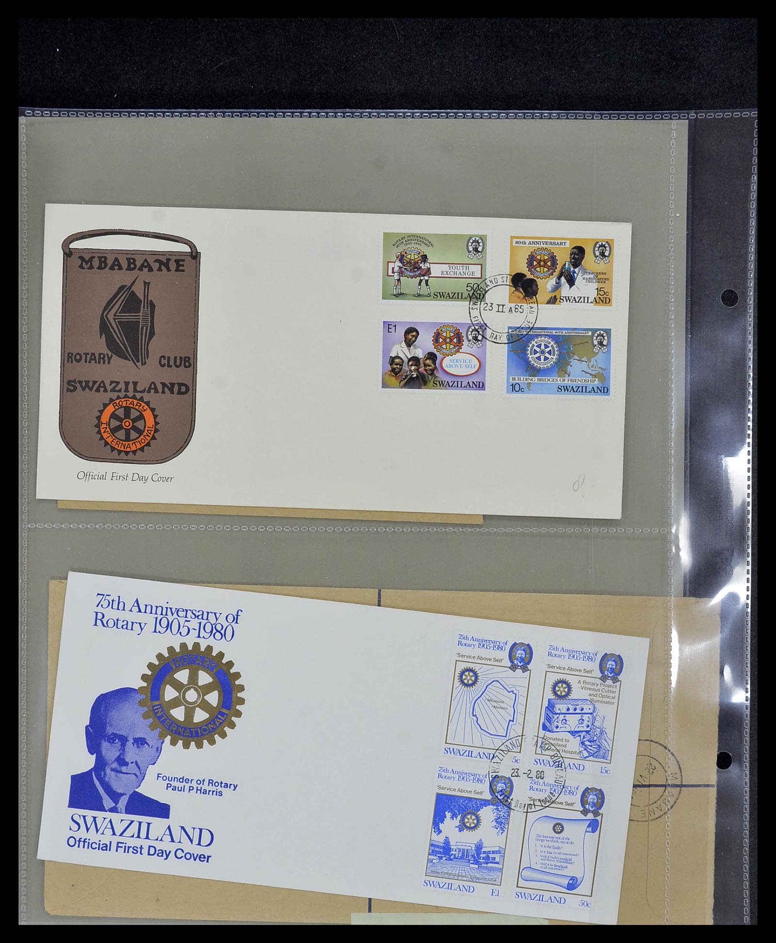34499 067 - Postzegelverzameling 34499 Motief Rotary 1931-2011.