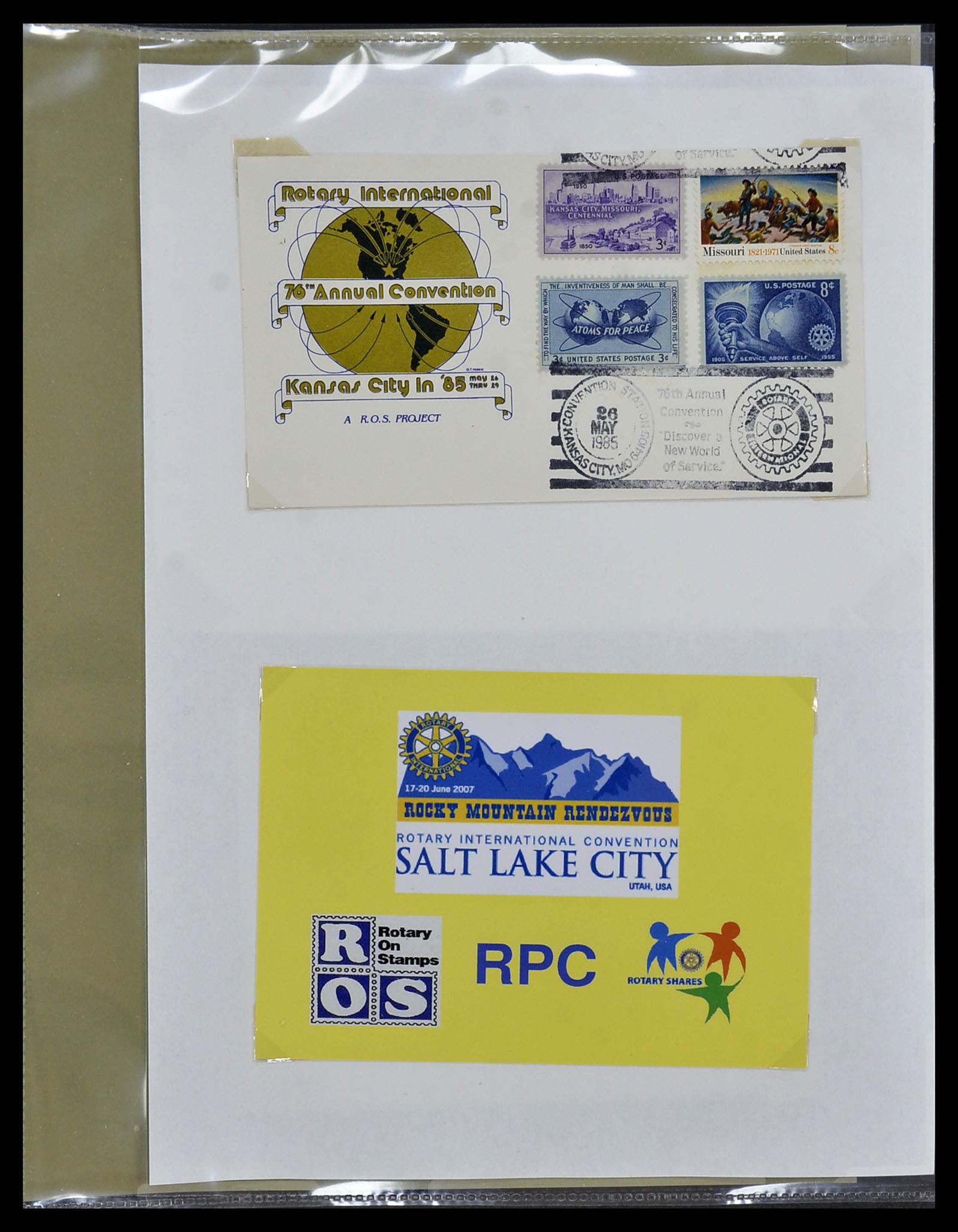 34499 076 - Postzegelverzameling 34499 Motief Rotary 1931-2011.