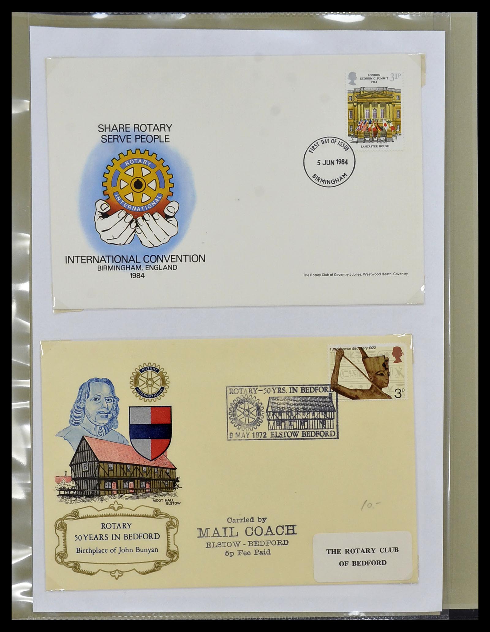 34499 078 - Postzegelverzameling 34499 Motief Rotary 1931-2011.