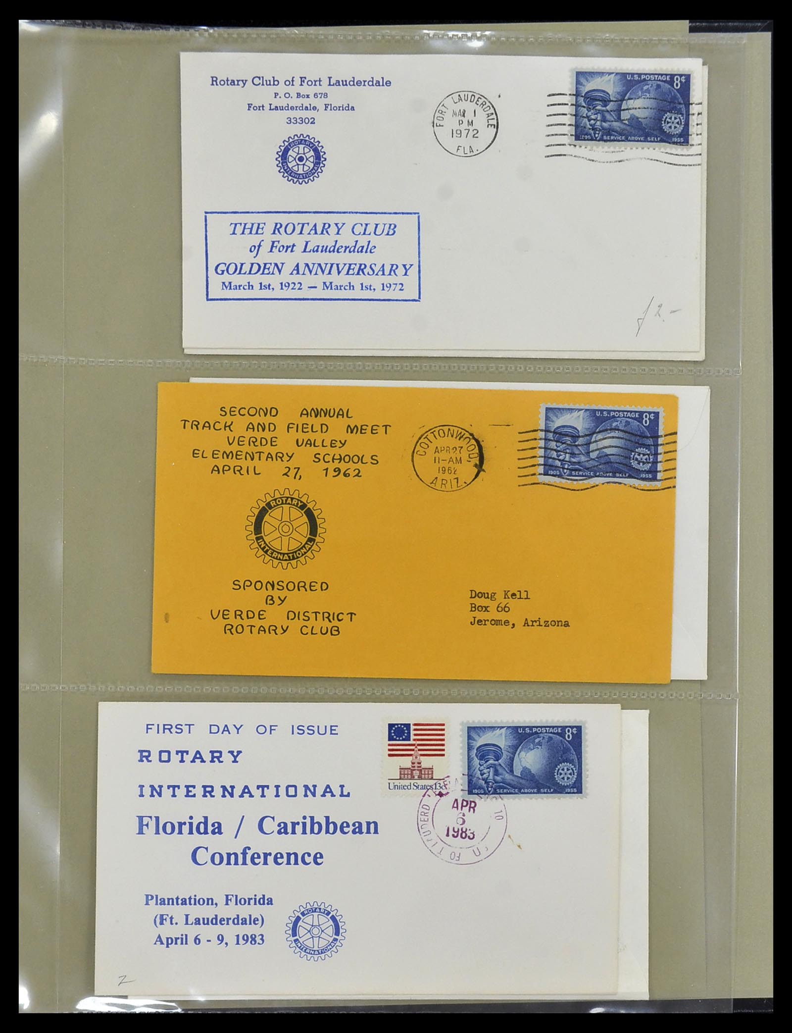 34499 080 - Postzegelverzameling 34499 Motief Rotary 1931-2011.