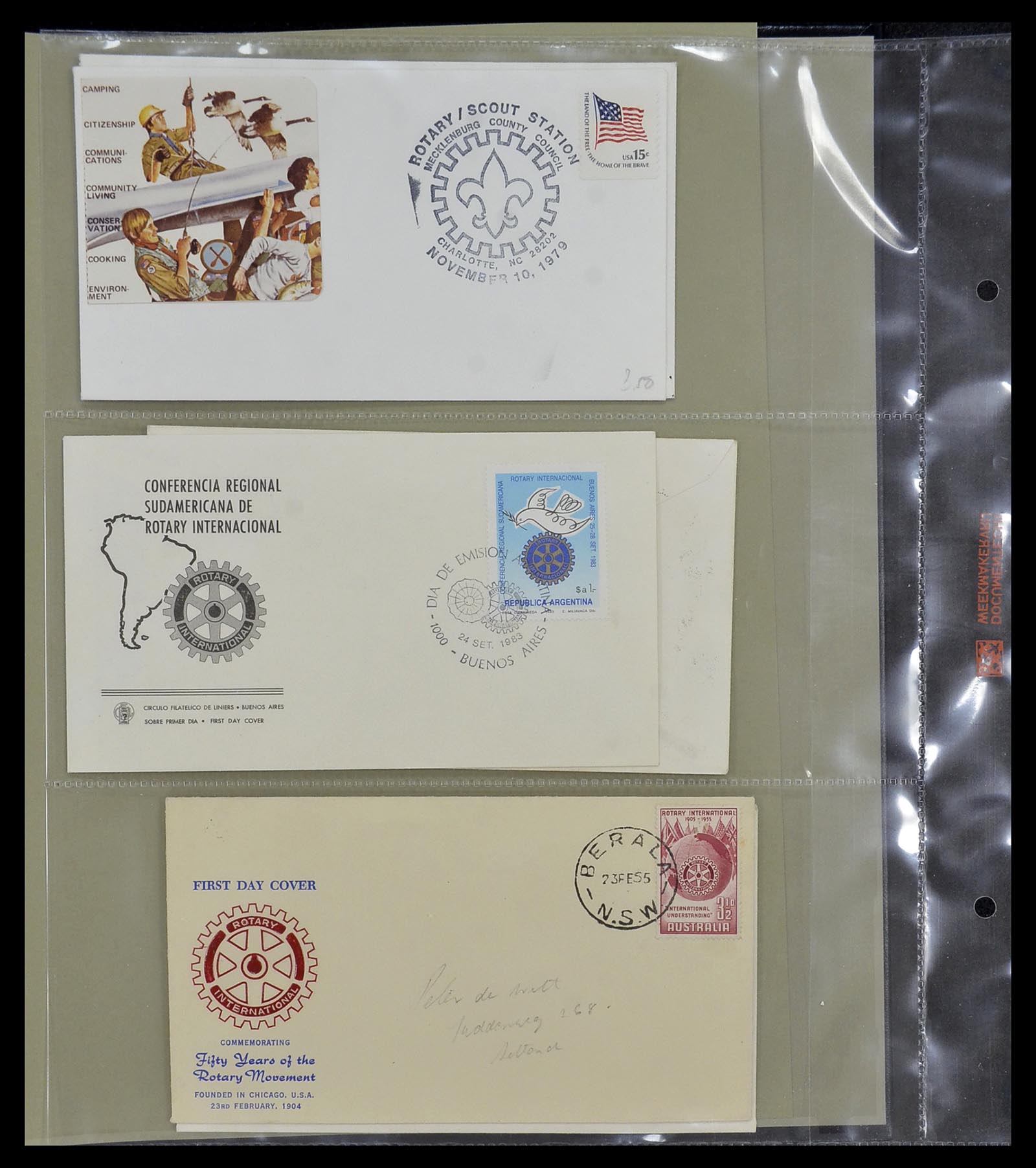 34499 087 - Postzegelverzameling 34499 Motief Rotary 1931-2011.