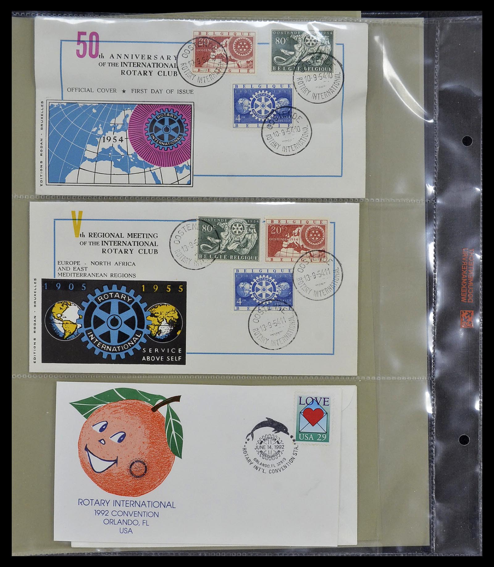 34499 089 - Postzegelverzameling 34499 Motief Rotary 1931-2011.