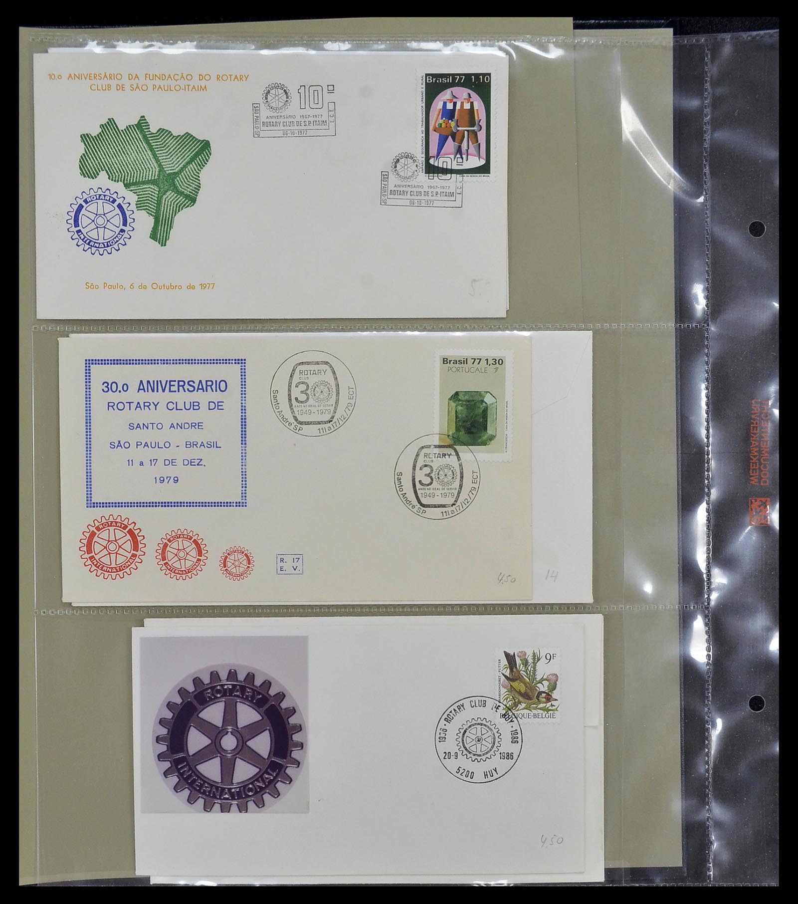 34499 091 - Postzegelverzameling 34499 Motief Rotary 1931-2011.