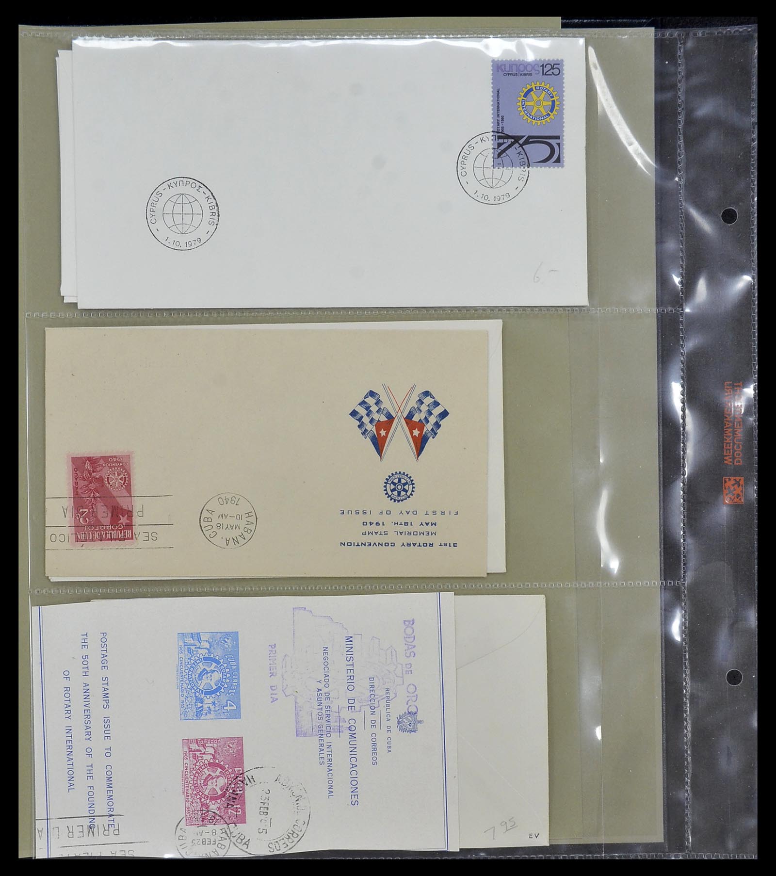 34499 093 - Postzegelverzameling 34499 Motief Rotary 1931-2011.