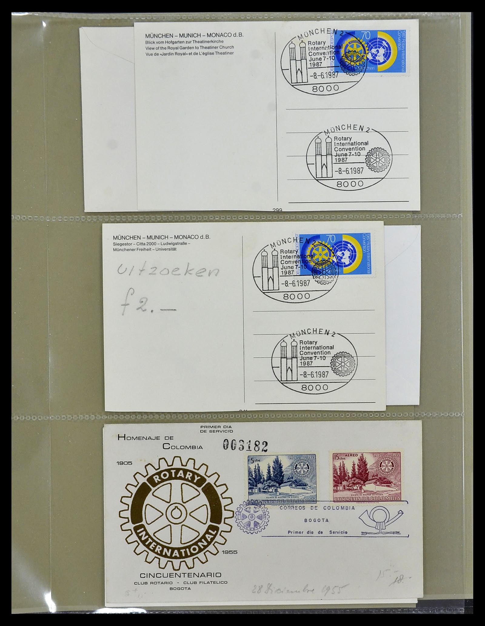34499 097 - Postzegelverzameling 34499 Motief Rotary 1931-2011.