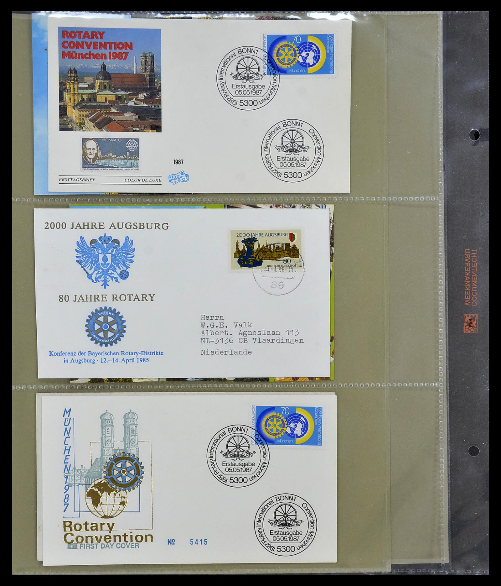 34499 098 - Postzegelverzameling 34499 Motief Rotary 1931-2011.