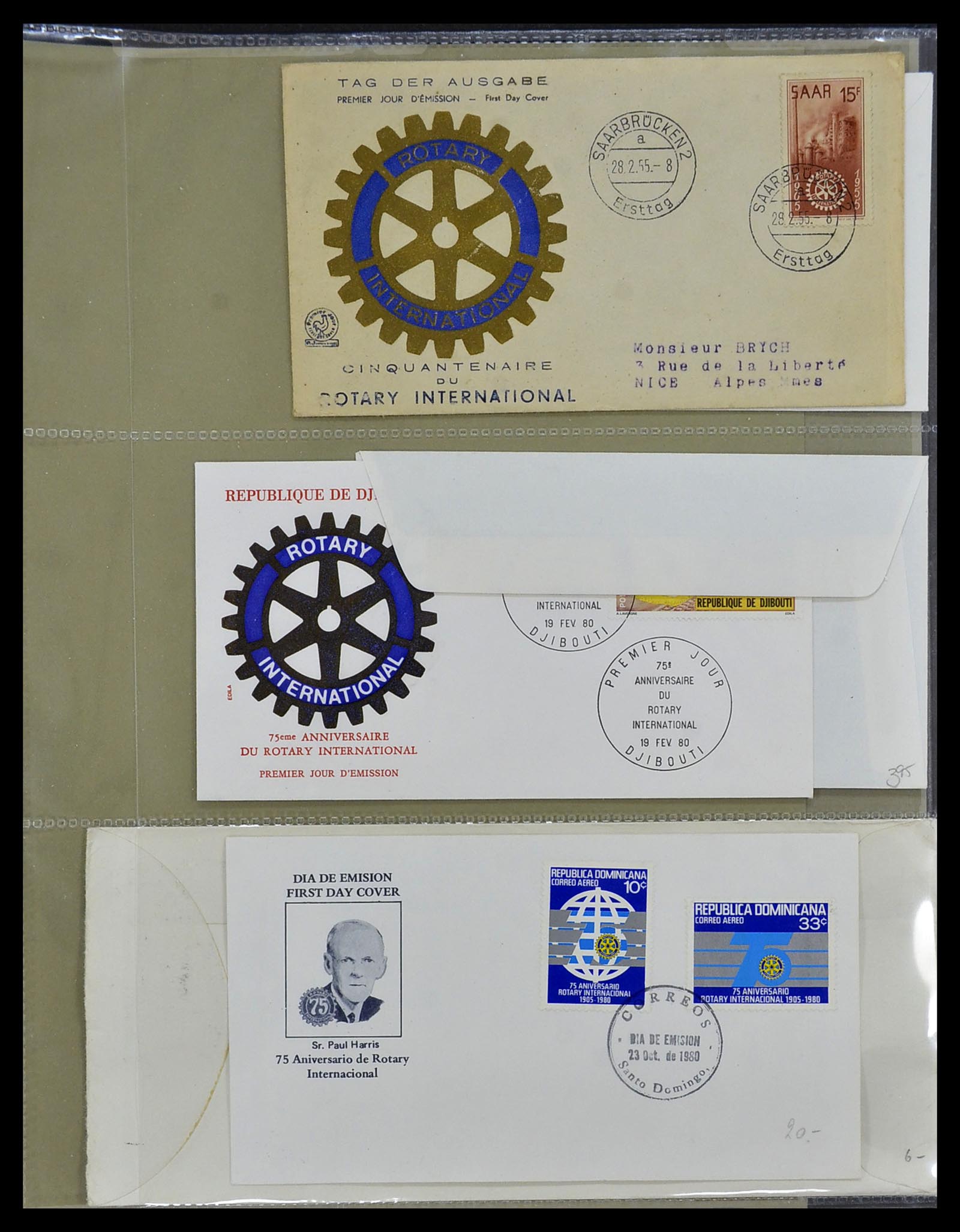 34499 099 - Postzegelverzameling 34499 Motief Rotary 1931-2011.