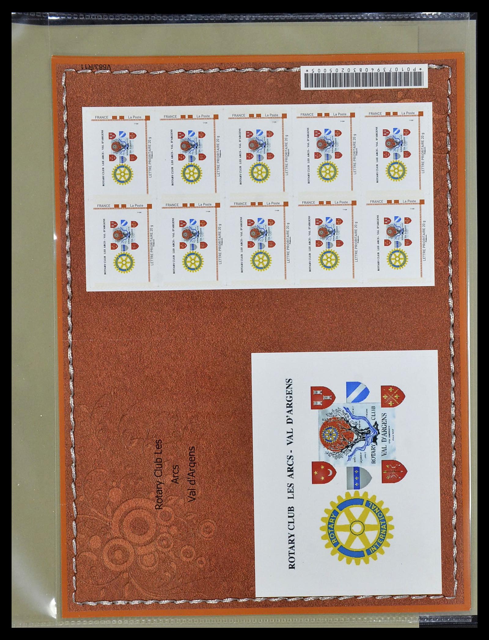 34499 101 - Postzegelverzameling 34499 Motief Rotary 1931-2011.