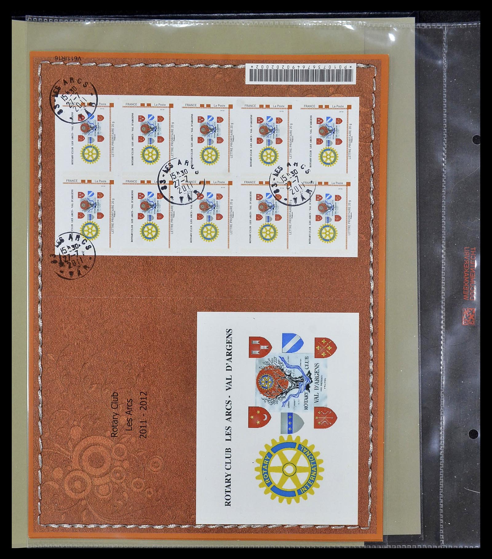 34499 102 - Postzegelverzameling 34499 Motief Rotary 1931-2011.