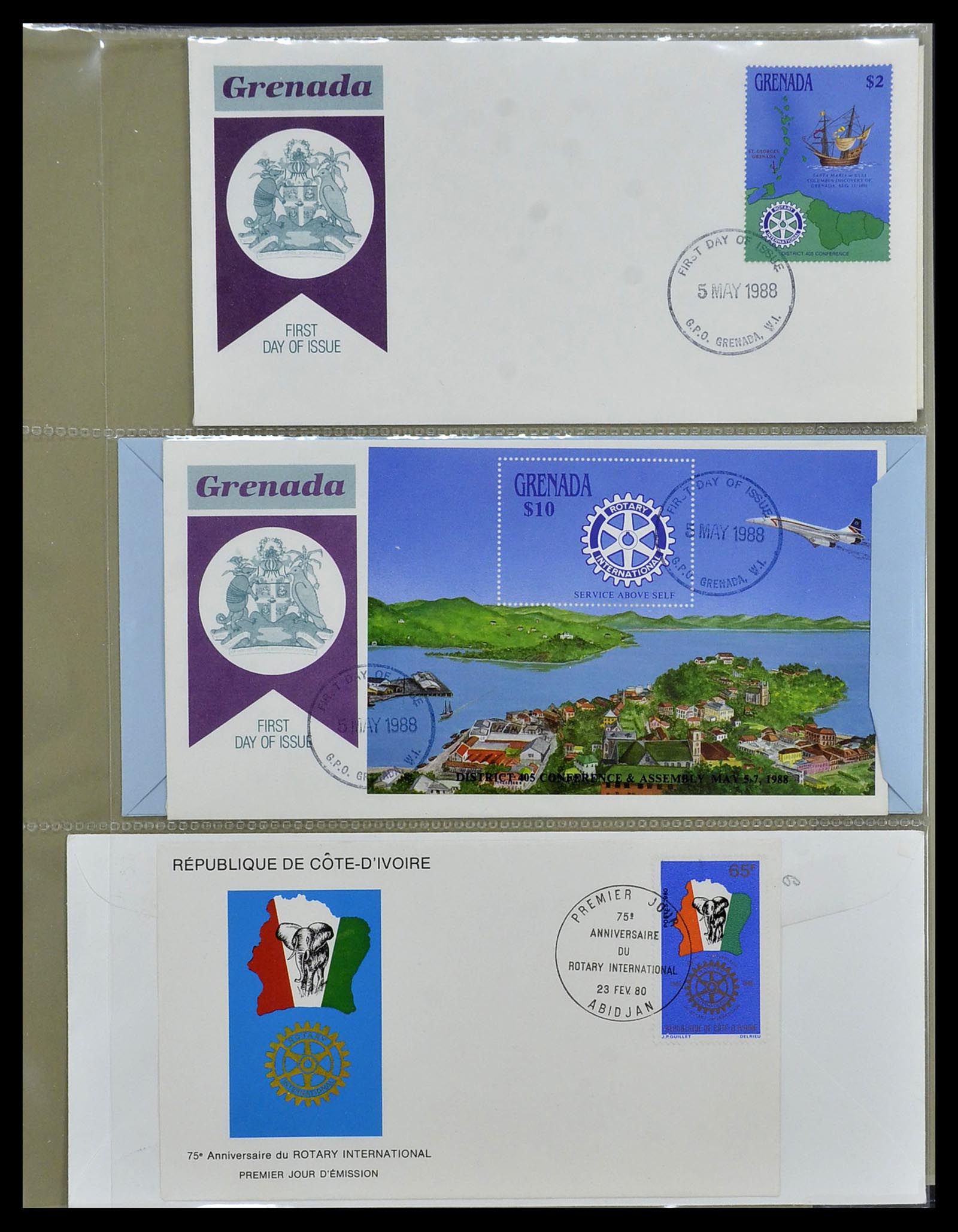 34499 105 - Postzegelverzameling 34499 Motief Rotary 1931-2011.